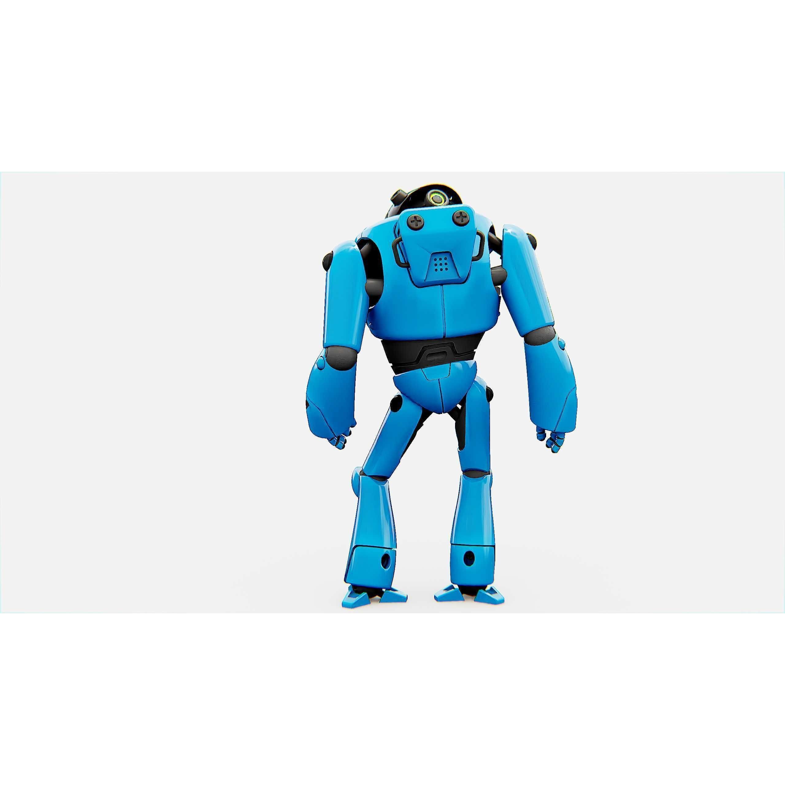 Toy Bot Tilo - Rigged Game-Ready 3D Model - View 10