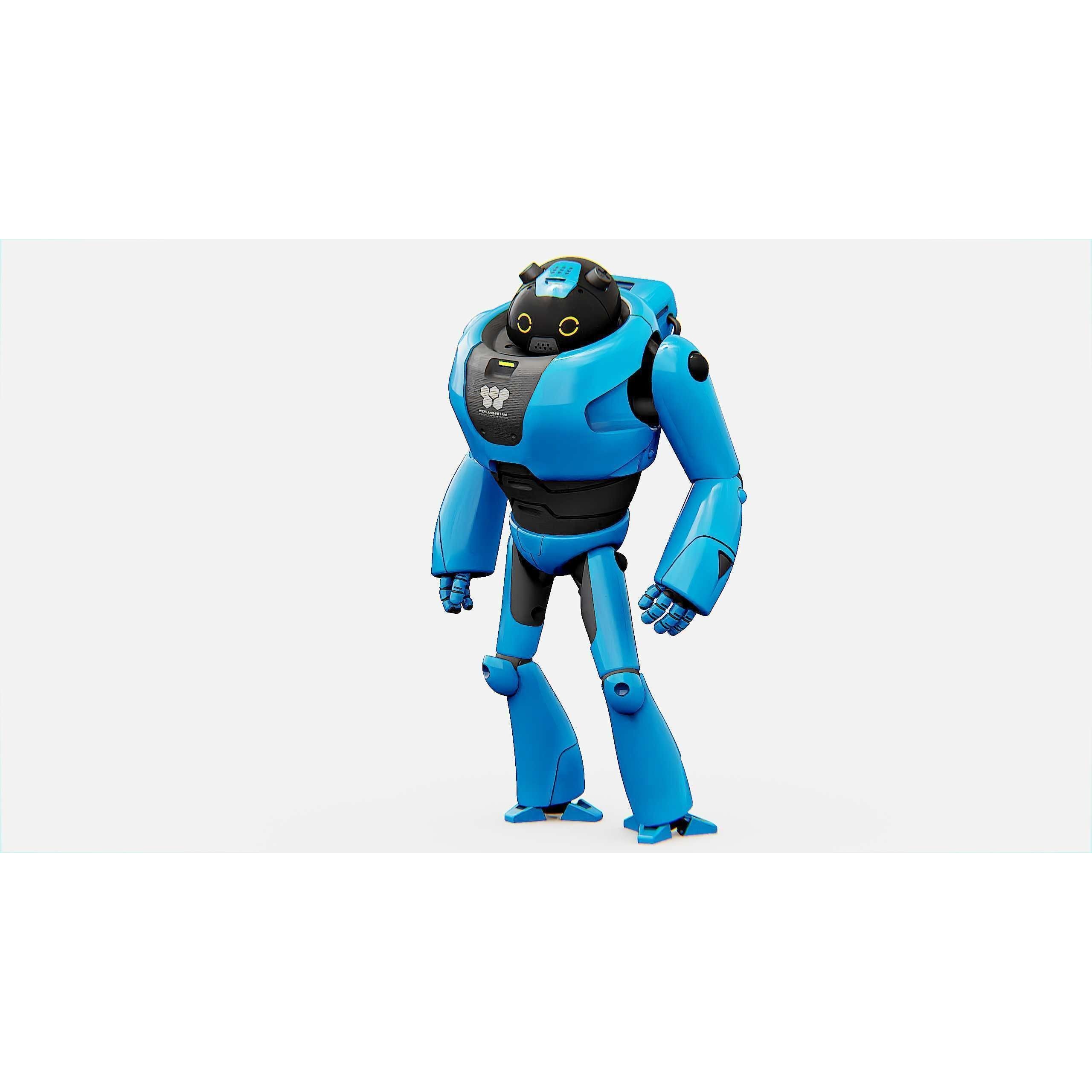 Toy Bot Tilo - Rigged Game-Ready 3D Model - View 3