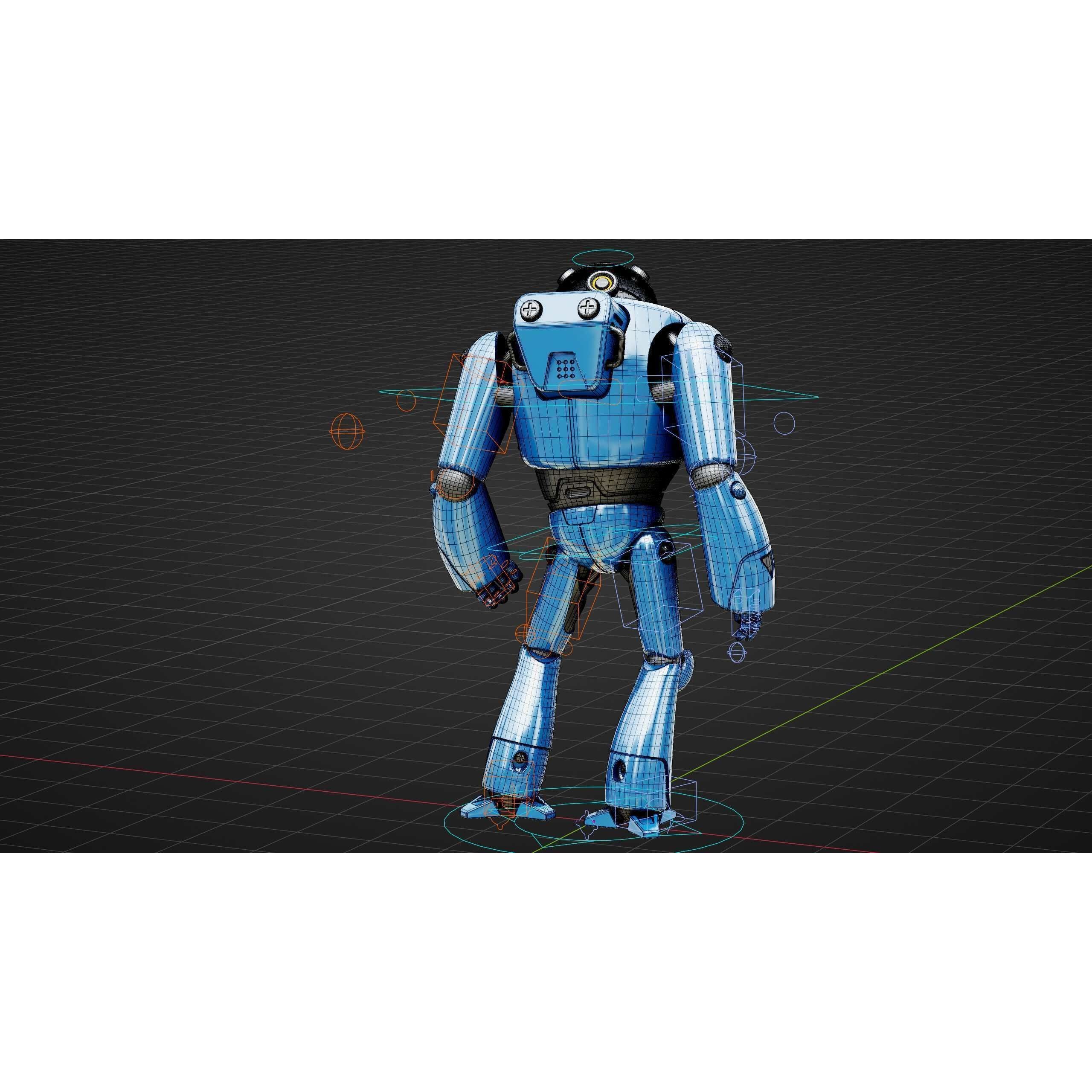 Toy Bot Tilo - Rigged Game-Ready 3D Model - View 39