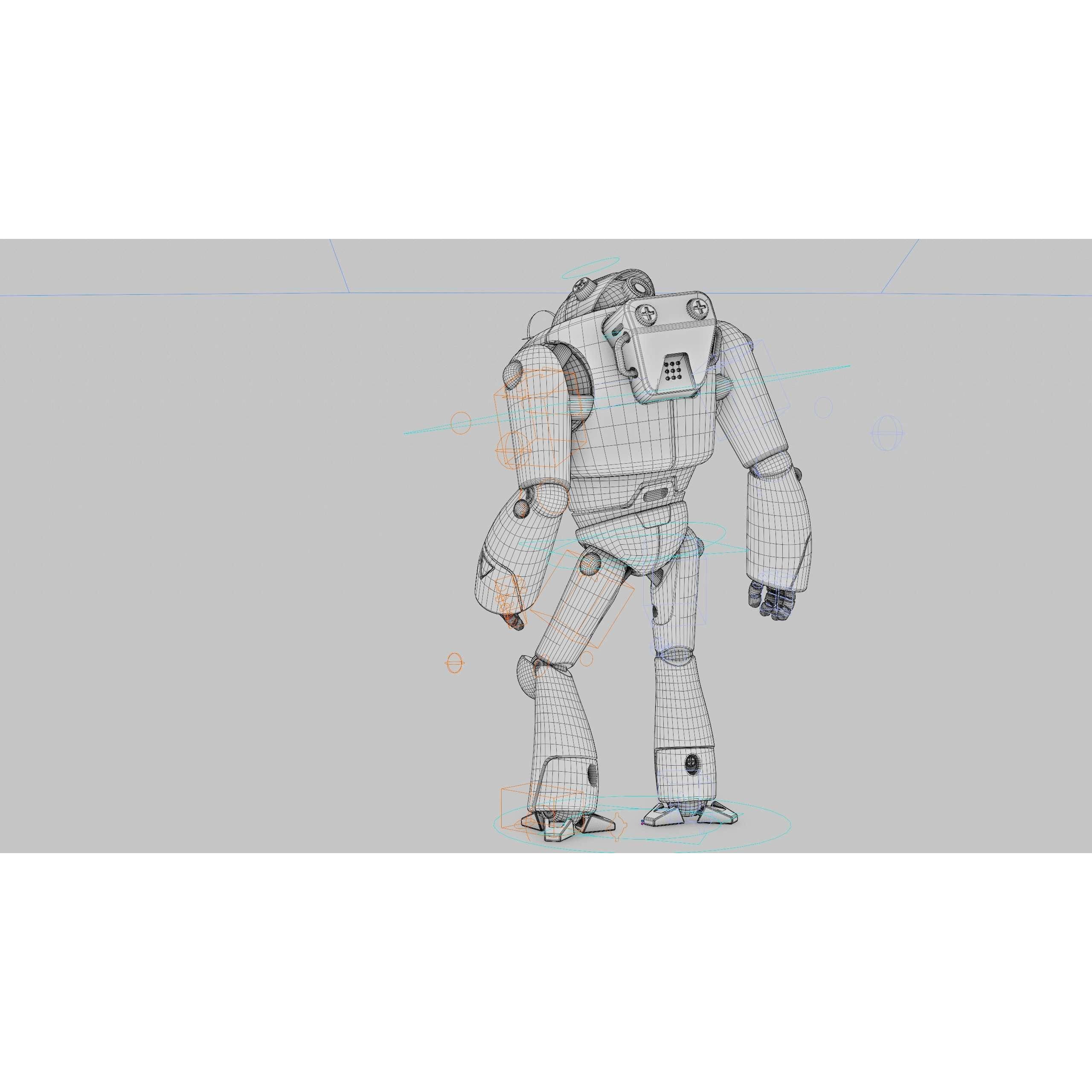 Toy Bot Tilo - Rigged Game-Ready 3D Model - View 42