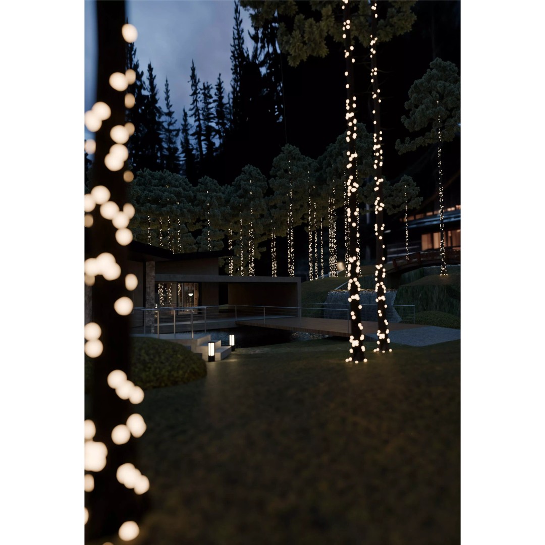 Christmas Chalet 3D Model – Furnished Lakeside House with Decorations - View 10