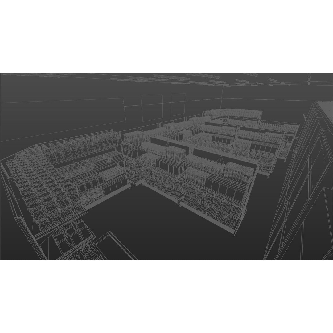 7 Eleven Convenience Store 3D Model – Low Poly Game Asset, Blender, FBX - View 10