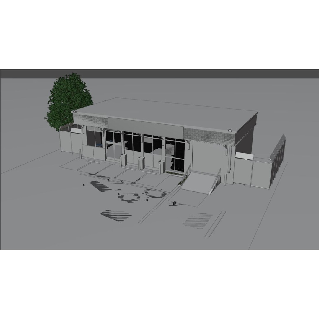 7 Eleven Convenience Store 3D Model – Low Poly Game Asset, Blender, FBX - View 13