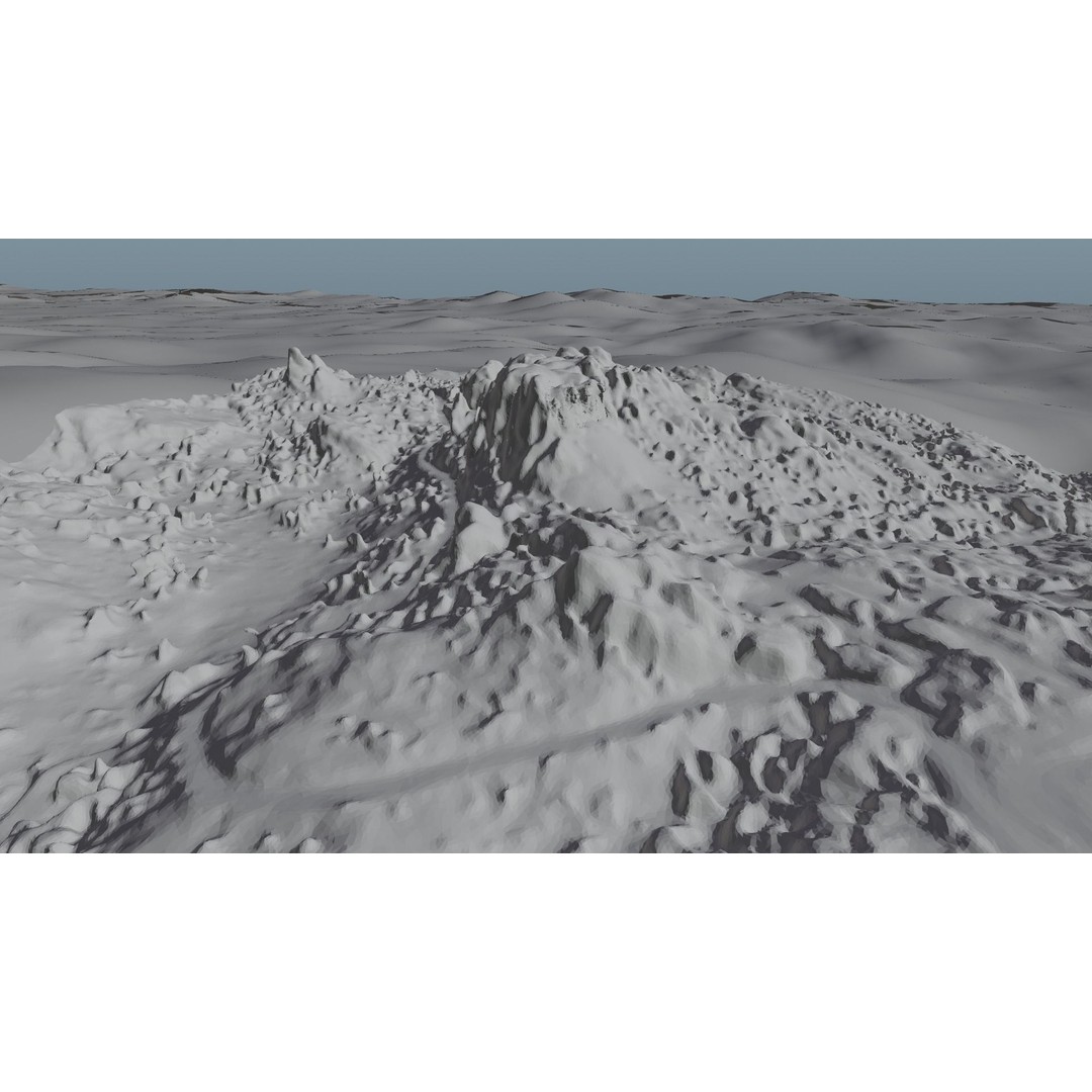 Mount Rushmore 3D Model – Detailed Landscape Scene, Blender & STL - View 15
