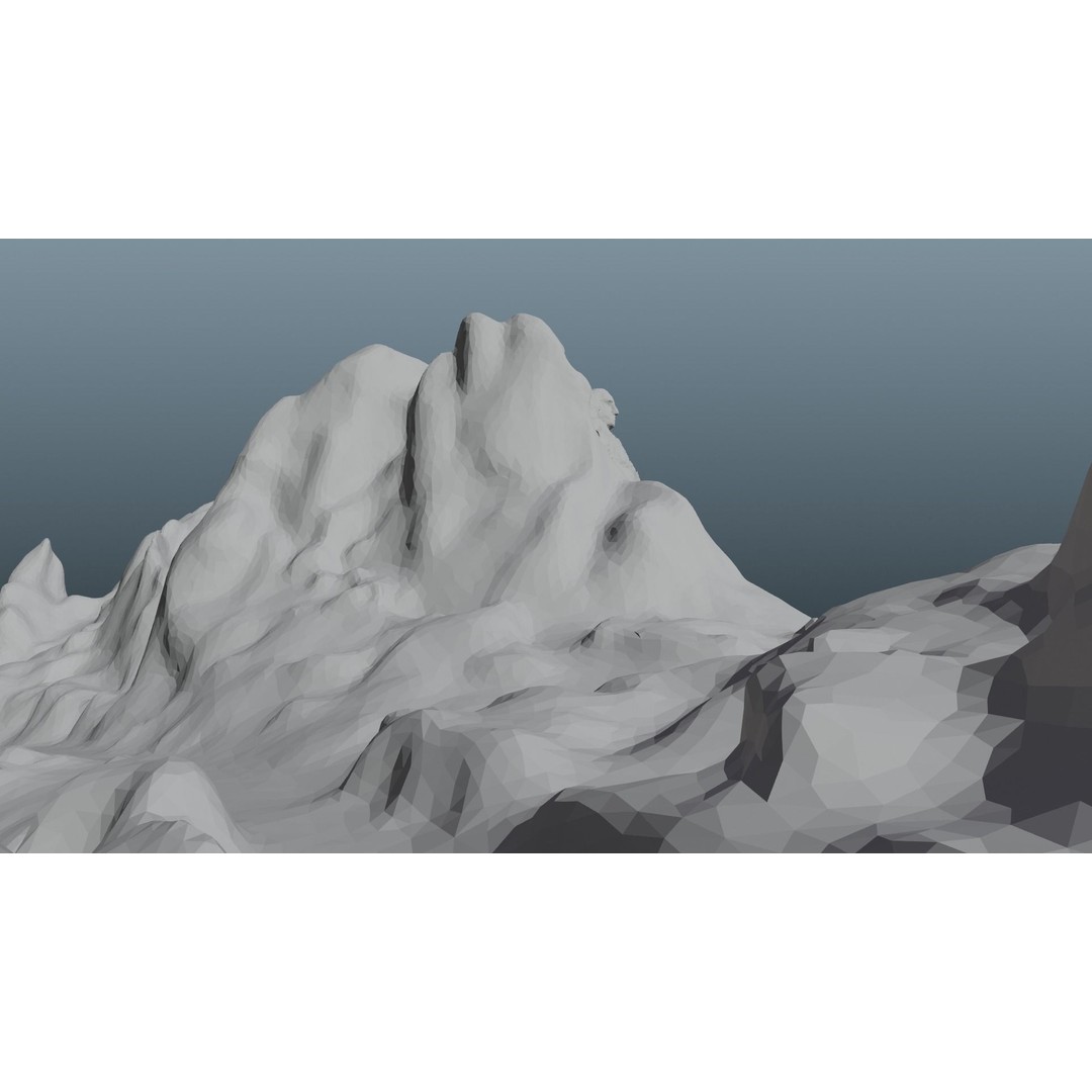 Mount Rushmore 3D Model – Detailed Landscape Scene, Blender & STL - View 17