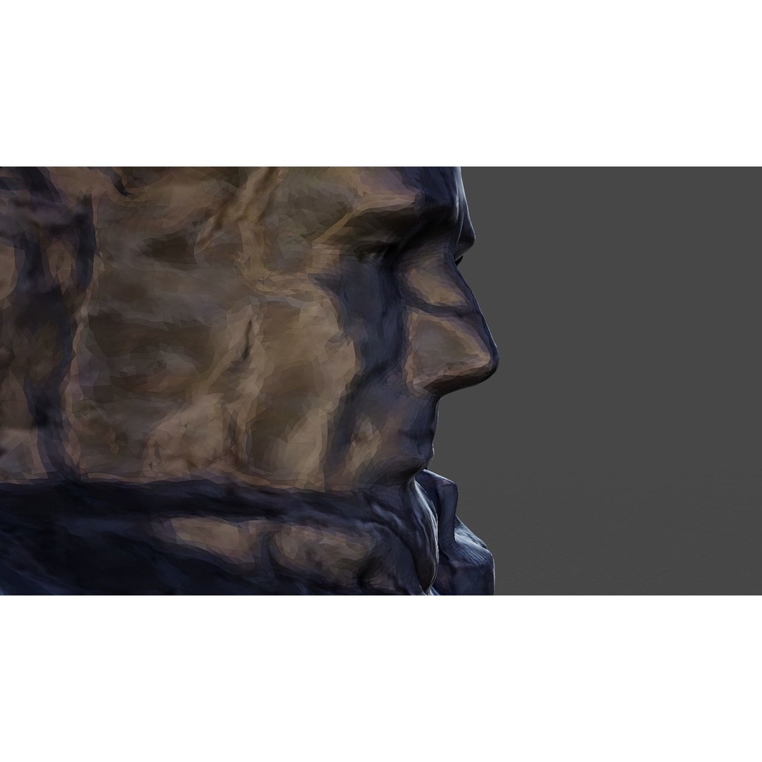 Mount Rushmore 3D Model – Detailed Landscape Scene, Blender & STL - View 22