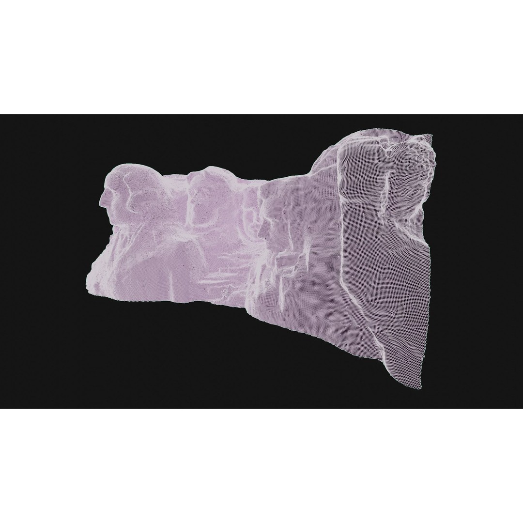 Mount Rushmore 3D Model – Detailed Landscape Scene, Blender & STL - View 25