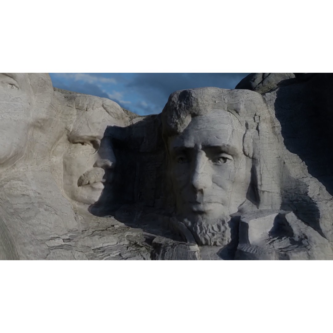 Mount Rushmore 3D Model – Detailed Landscape Scene, Blender & STL - View 3