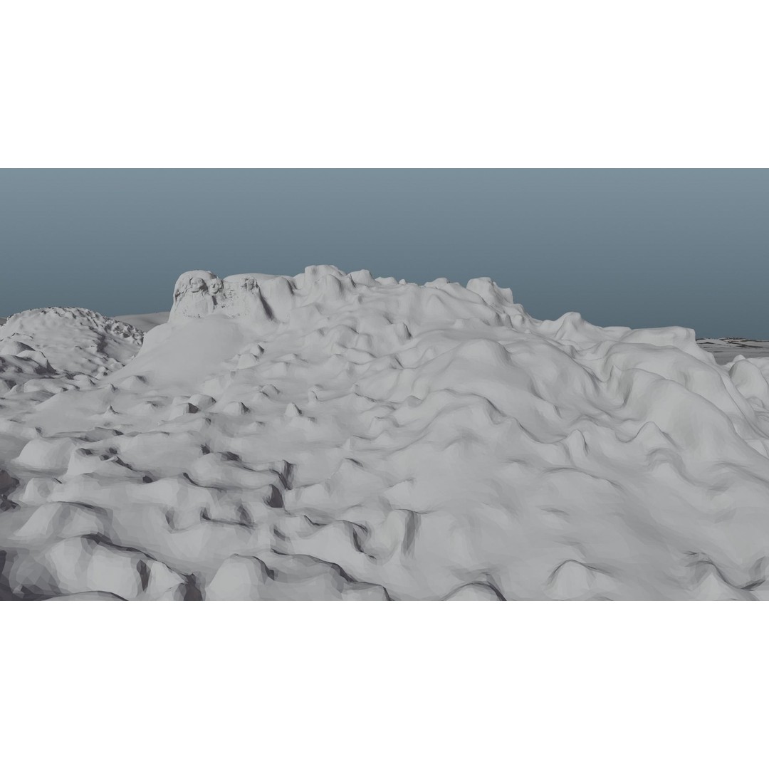 Mount Rushmore 3D Model – Detailed Landscape Scene, Blender & STL - View 37