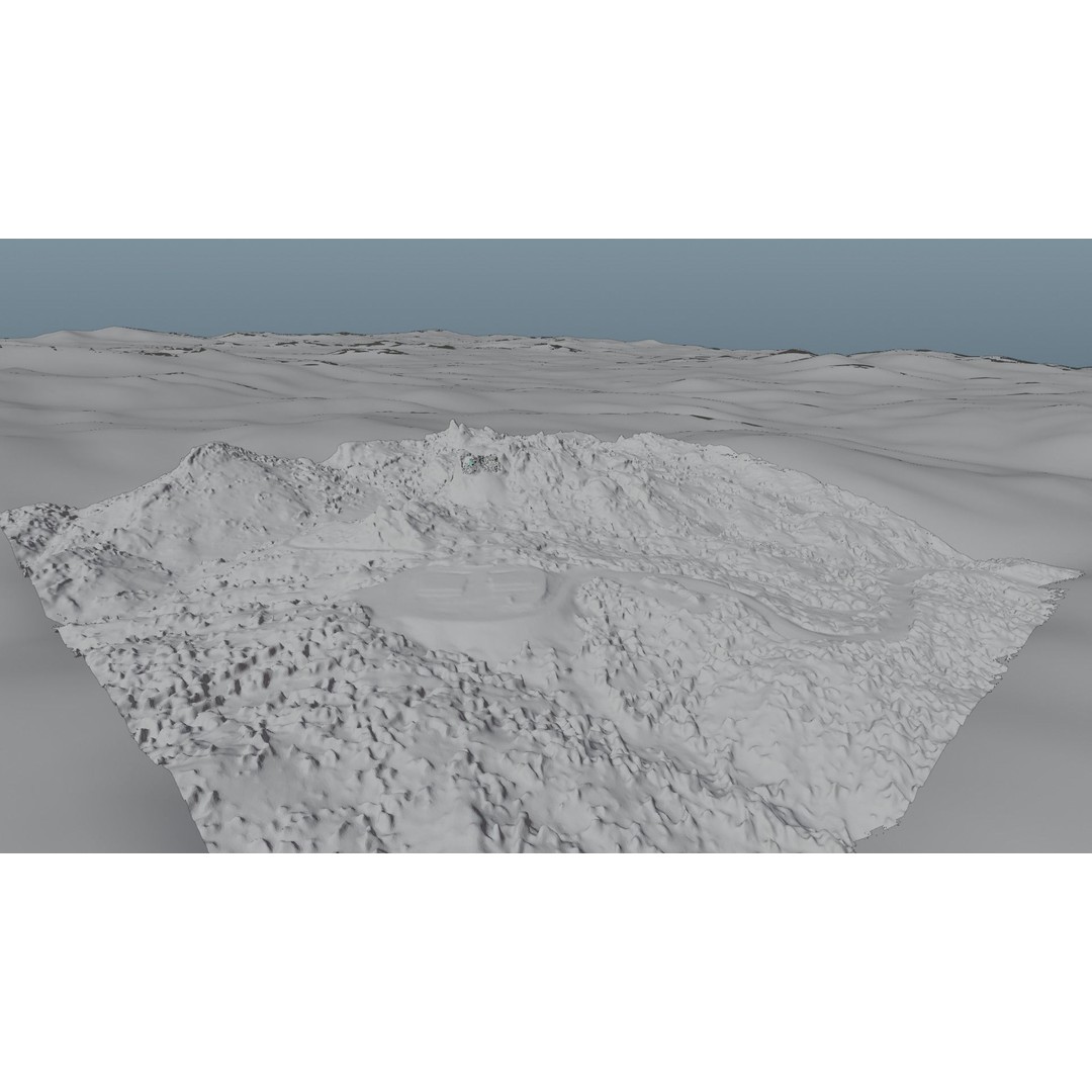 Mount Rushmore 3D Model – Detailed Landscape Scene, Blender & STL - View 39