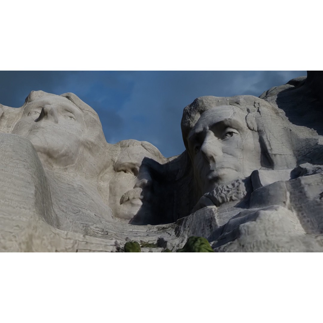 Mount Rushmore 3D Model – Detailed Landscape Scene, Blender & STL - View 4