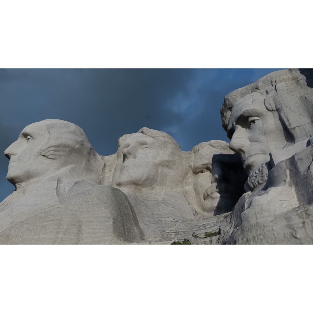 Mount Rushmore 3D Model – Detailed Landscape Scene, Blender & STL - View 5
