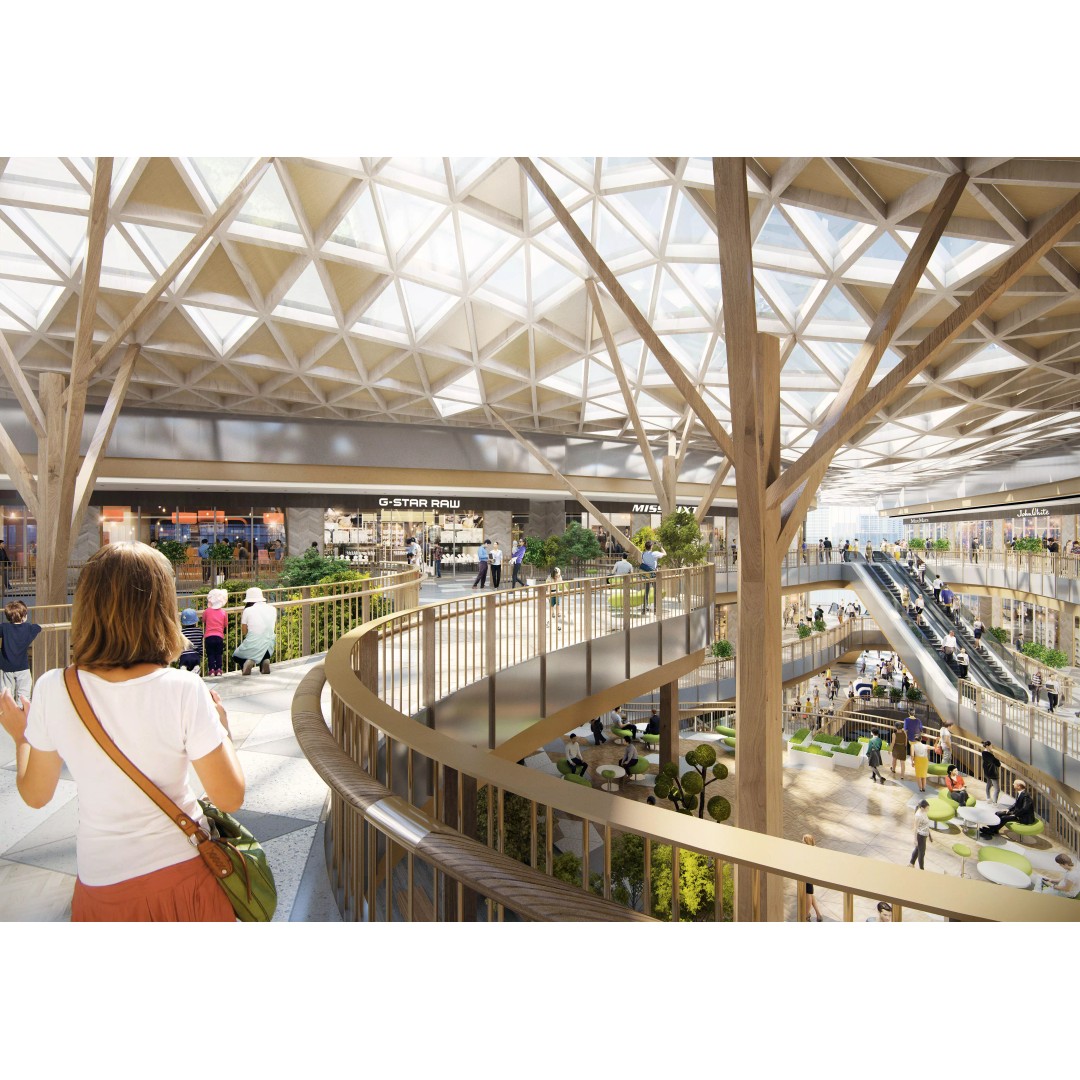 Large Shopping Mall Atrium 3D Model – High-Quality Architectural Visualization - View 5