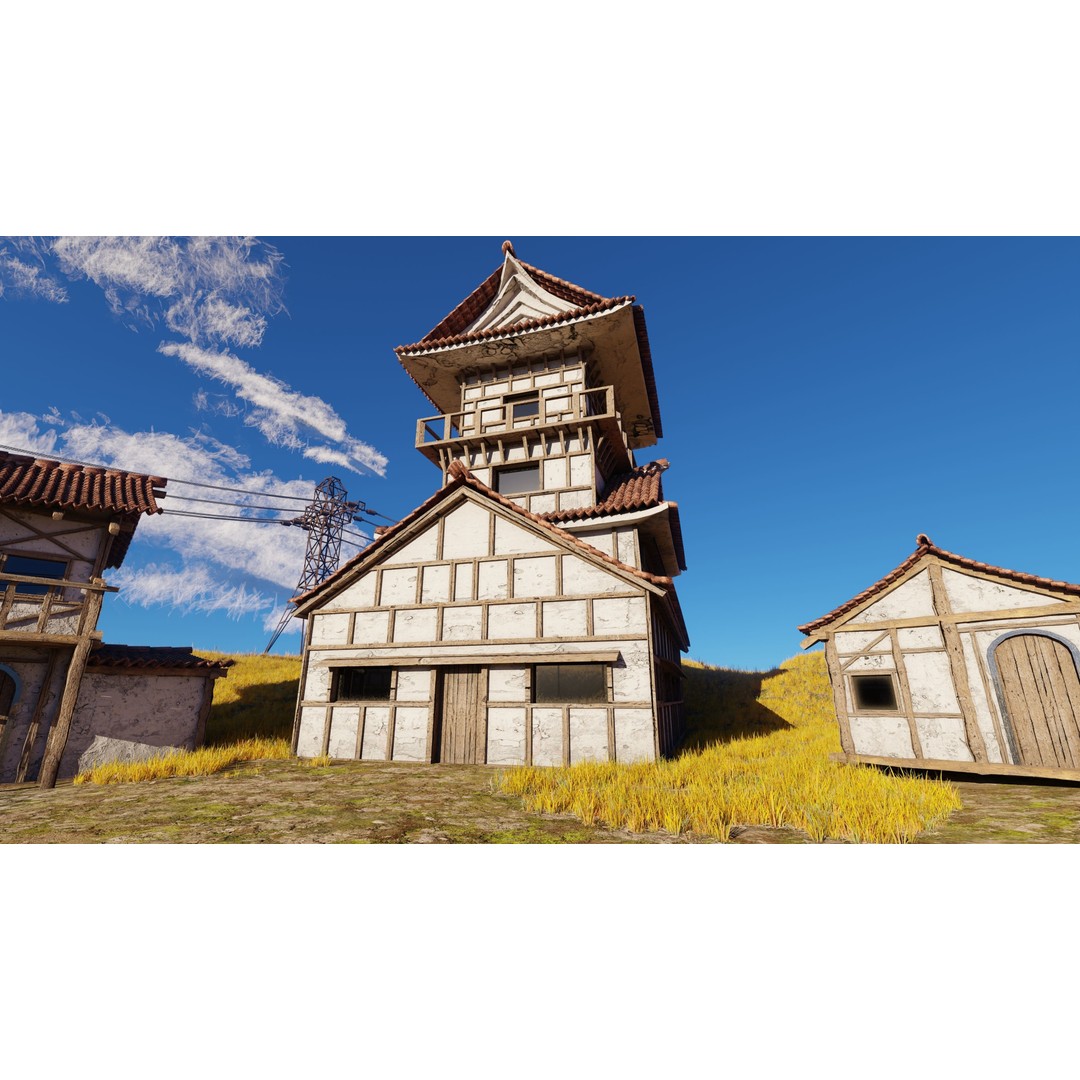 Farm Flower Field Scene 3D Model – High Poly Landscape Asset for Blender - View 11