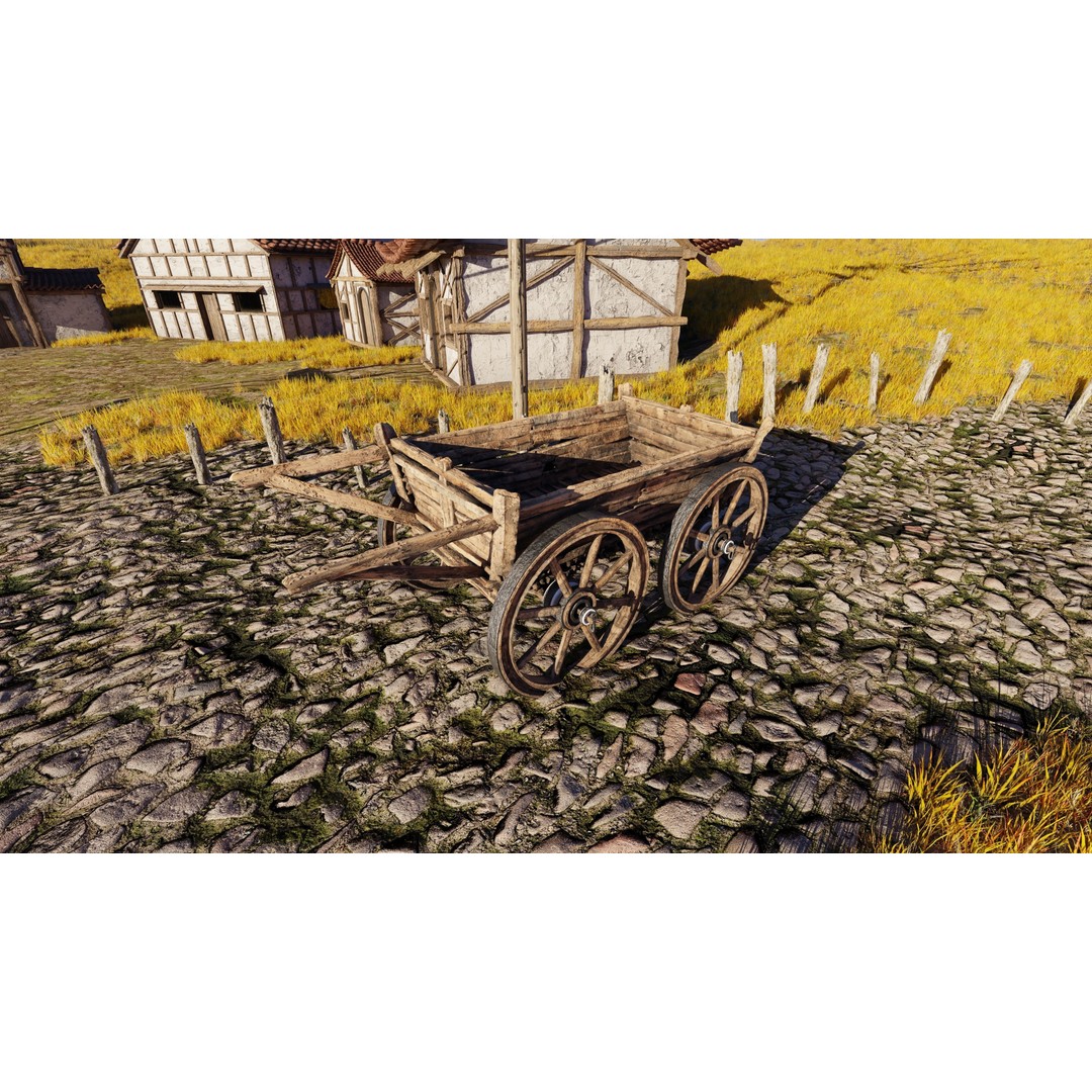 Farm Flower Field Scene 3D Model – High Poly Landscape Asset for Blender - View 15