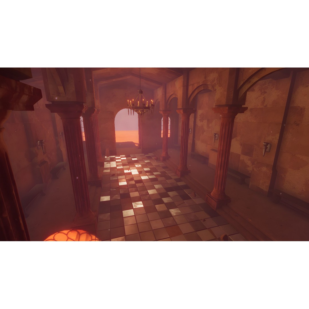 Ancient Temple 3D Model – Low Poly Game Asset, FBX, Unity Ready - View 10