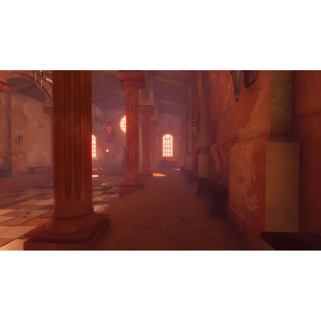 Ancient Temple 3D Model – Low Poly Game Asset, FBX, Unity Ready - View 12