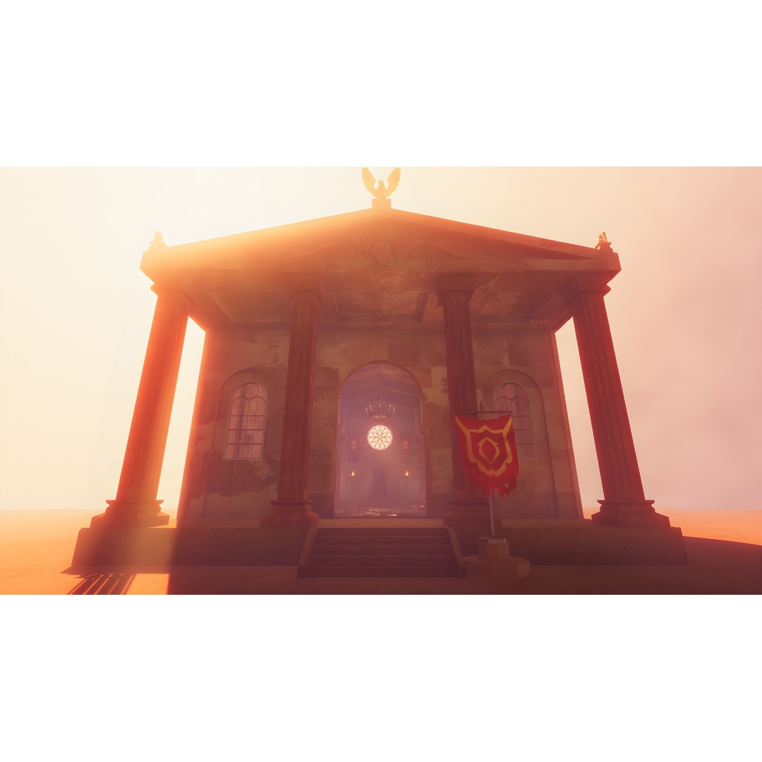 Ancient Temple 3D Model – Low Poly Game Asset, FBX, Unity Ready - View 19