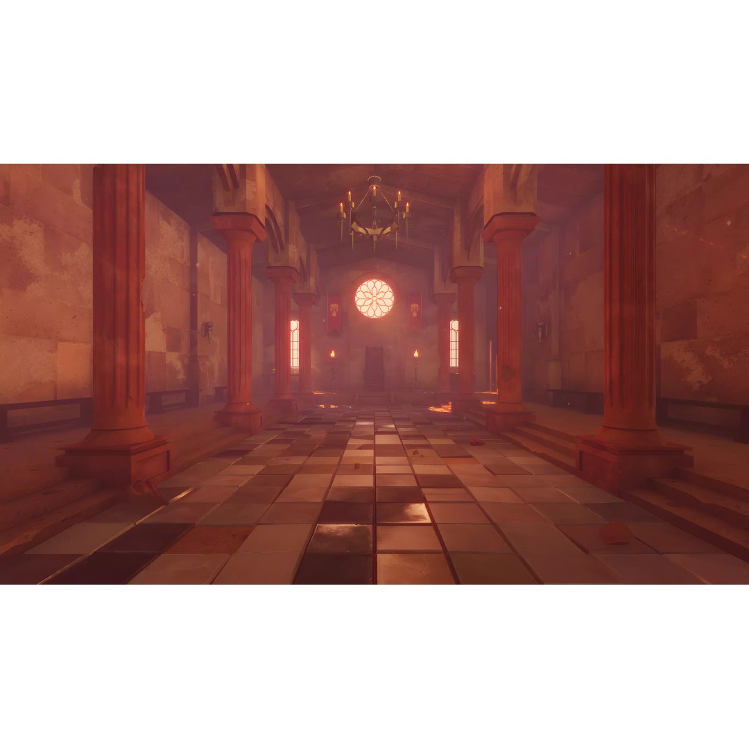 Ancient Temple 3D Model – Low Poly Game Asset, FBX, Unity Ready - View 2