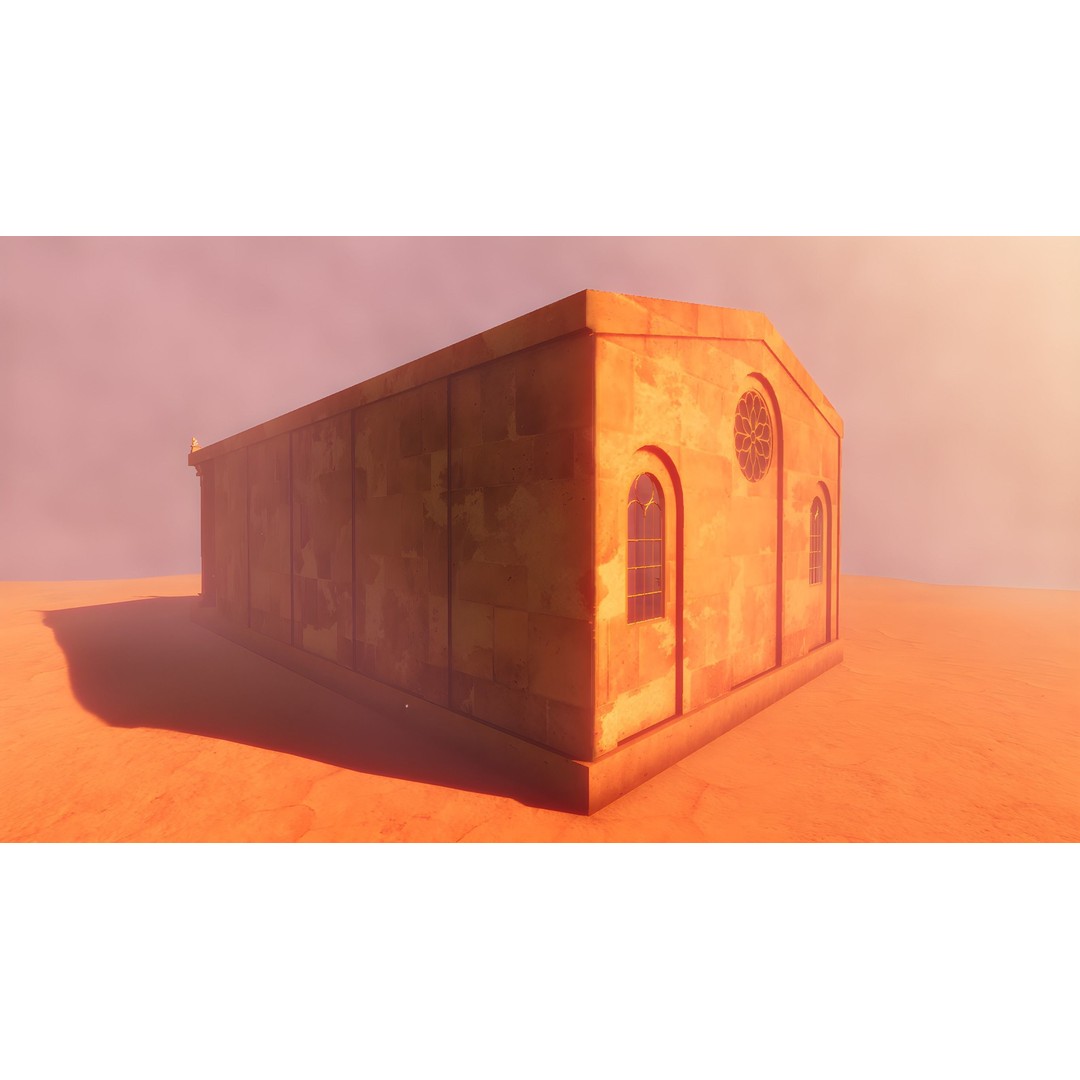 Ancient Temple 3D Model – Low Poly Game Asset, FBX, Unity Ready - View 27