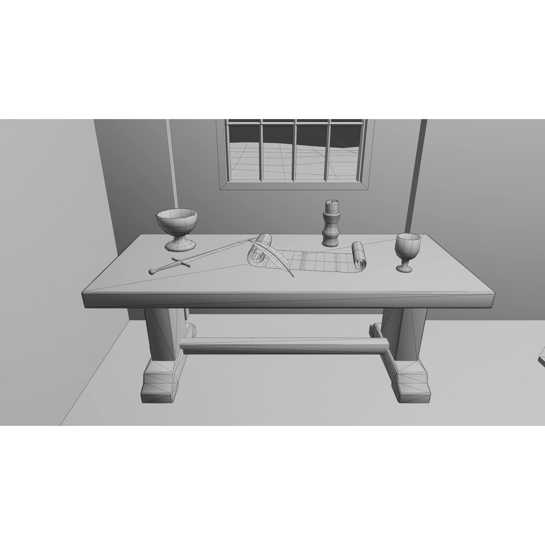 Ancient Temple 3D Model – Low Poly Game Asset, FBX, Unity Ready - View 36