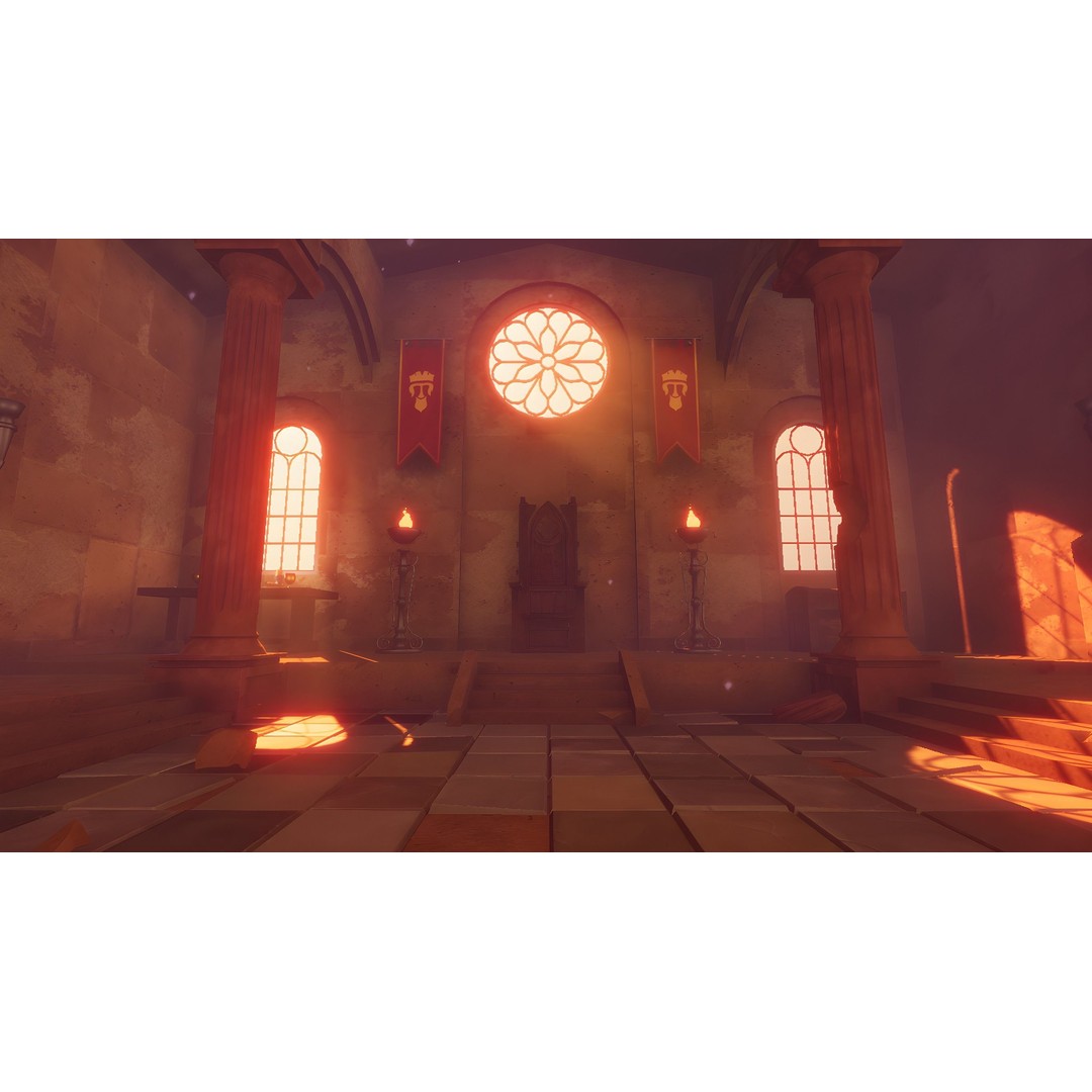 Ancient Temple 3D Model – Low Poly Game Asset, FBX, Unity Ready - View 4