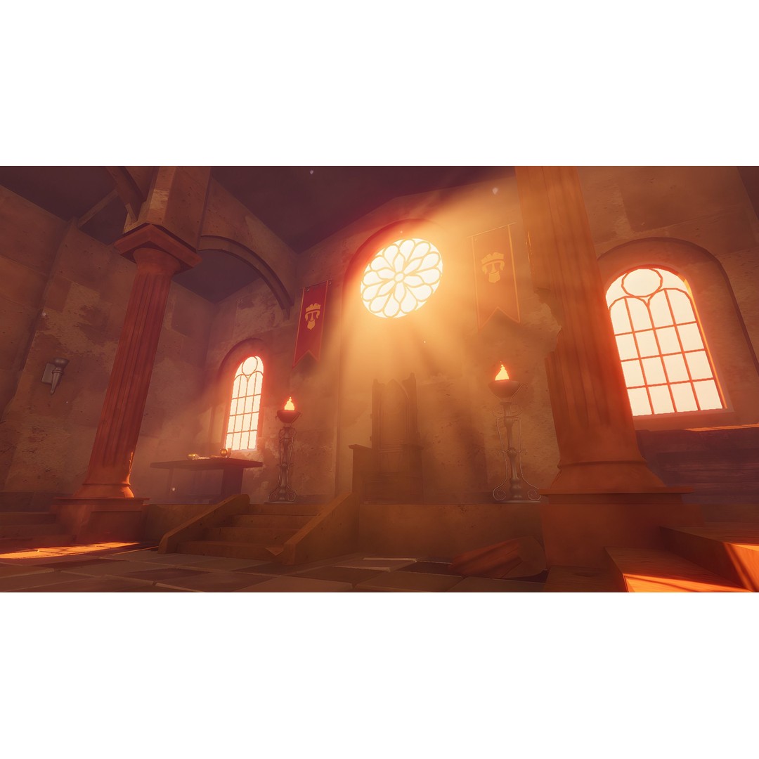 Ancient Temple 3D Model – Low Poly Game Asset, FBX, Unity Ready - View 5