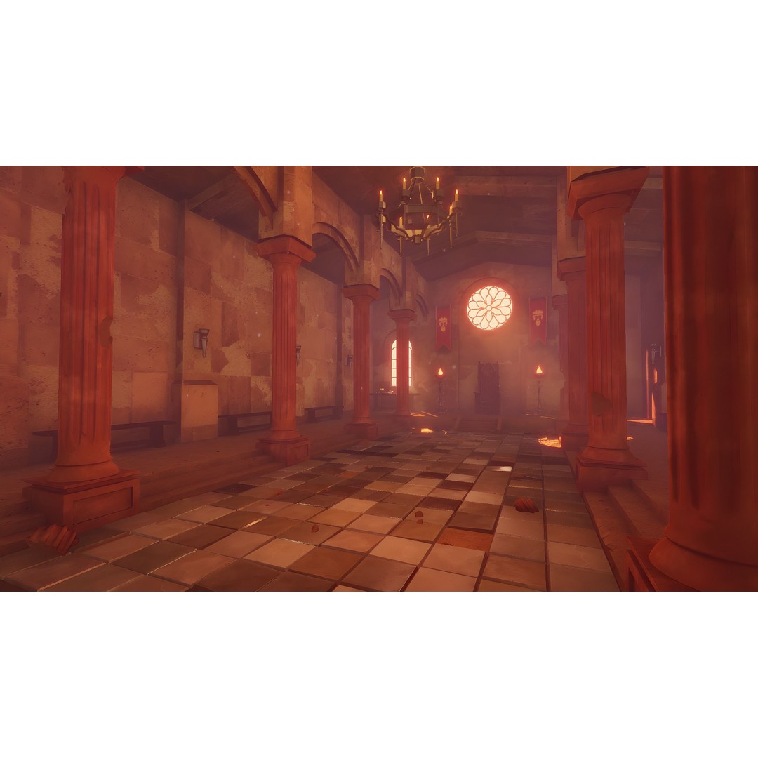 Ancient Temple 3D Model – Low Poly Game Asset, FBX, Unity Ready - View 6