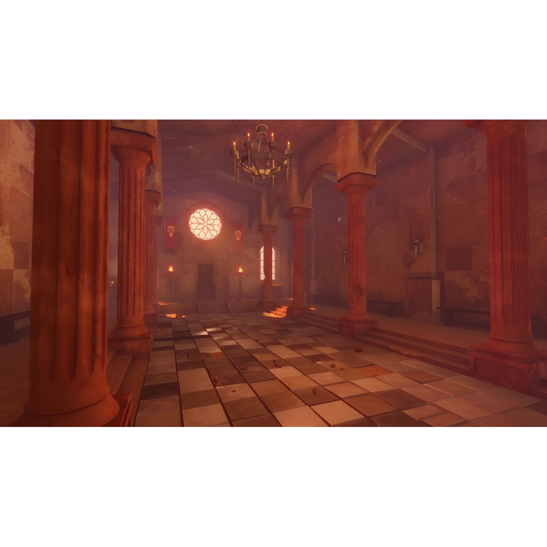 Ancient Temple 3D Model – Low Poly Game Asset, FBX, Unity Ready - View 7