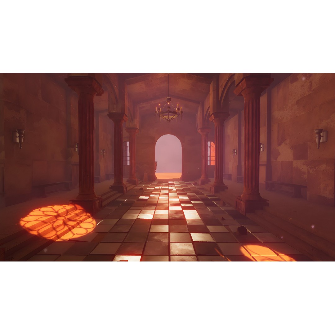 Ancient Temple 3D Model – Low Poly Game Asset, FBX, Unity Ready - View 8