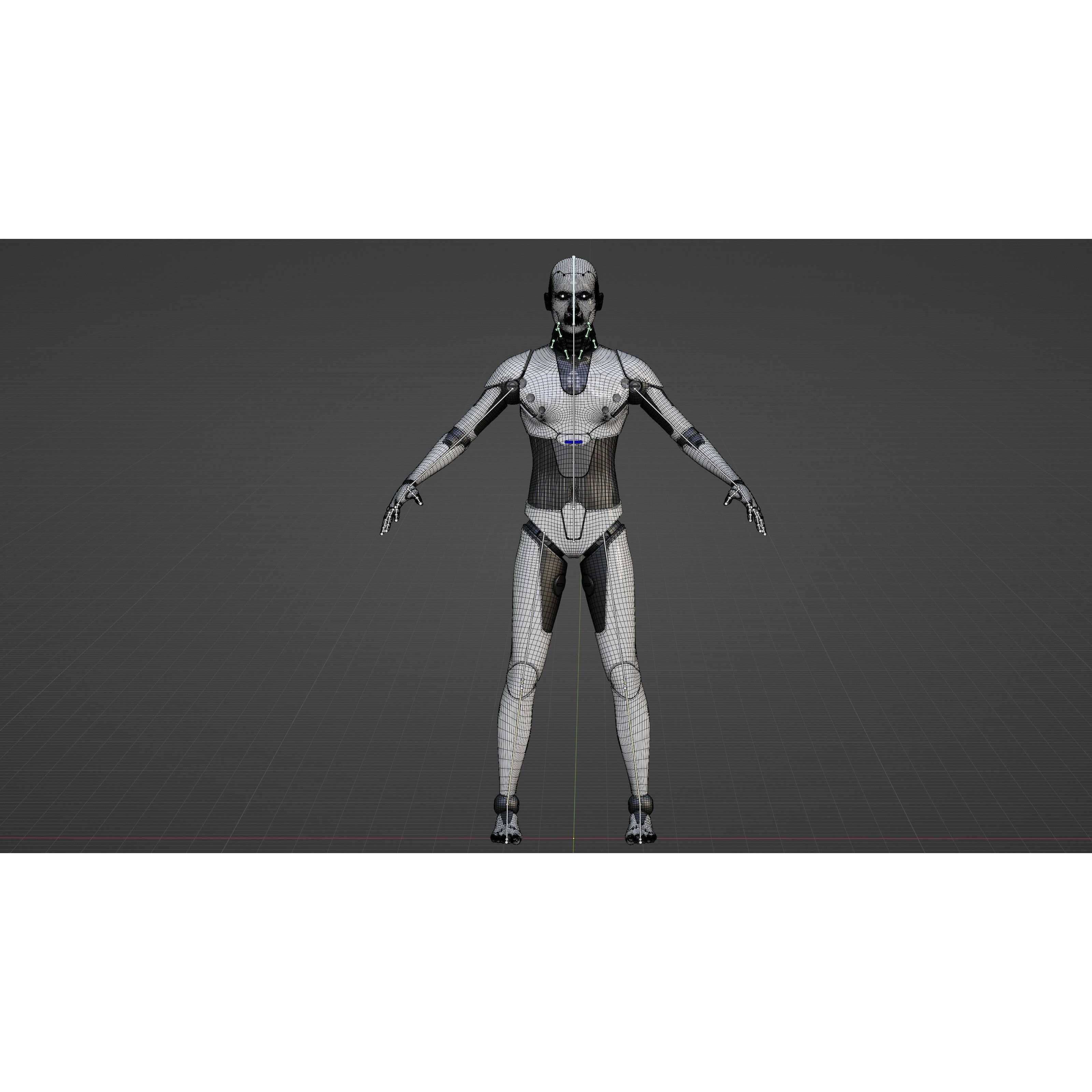 Android Morpheous B - Rigged Game-Ready 3D Model - View 40