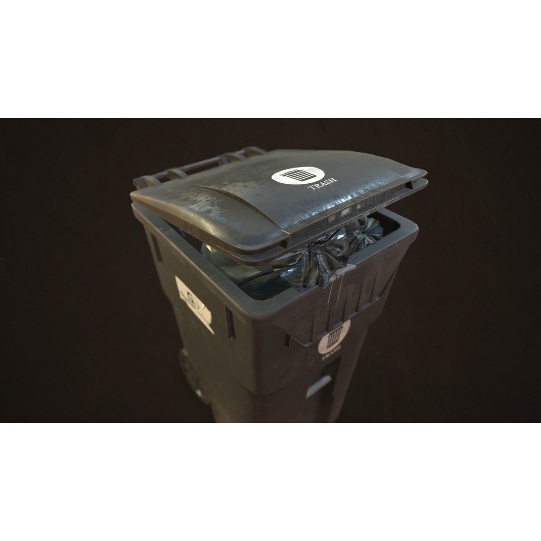 Urban Trash Pack Vol 3 3D Model – Low Poly Game Ready Assets, FBX - View 14