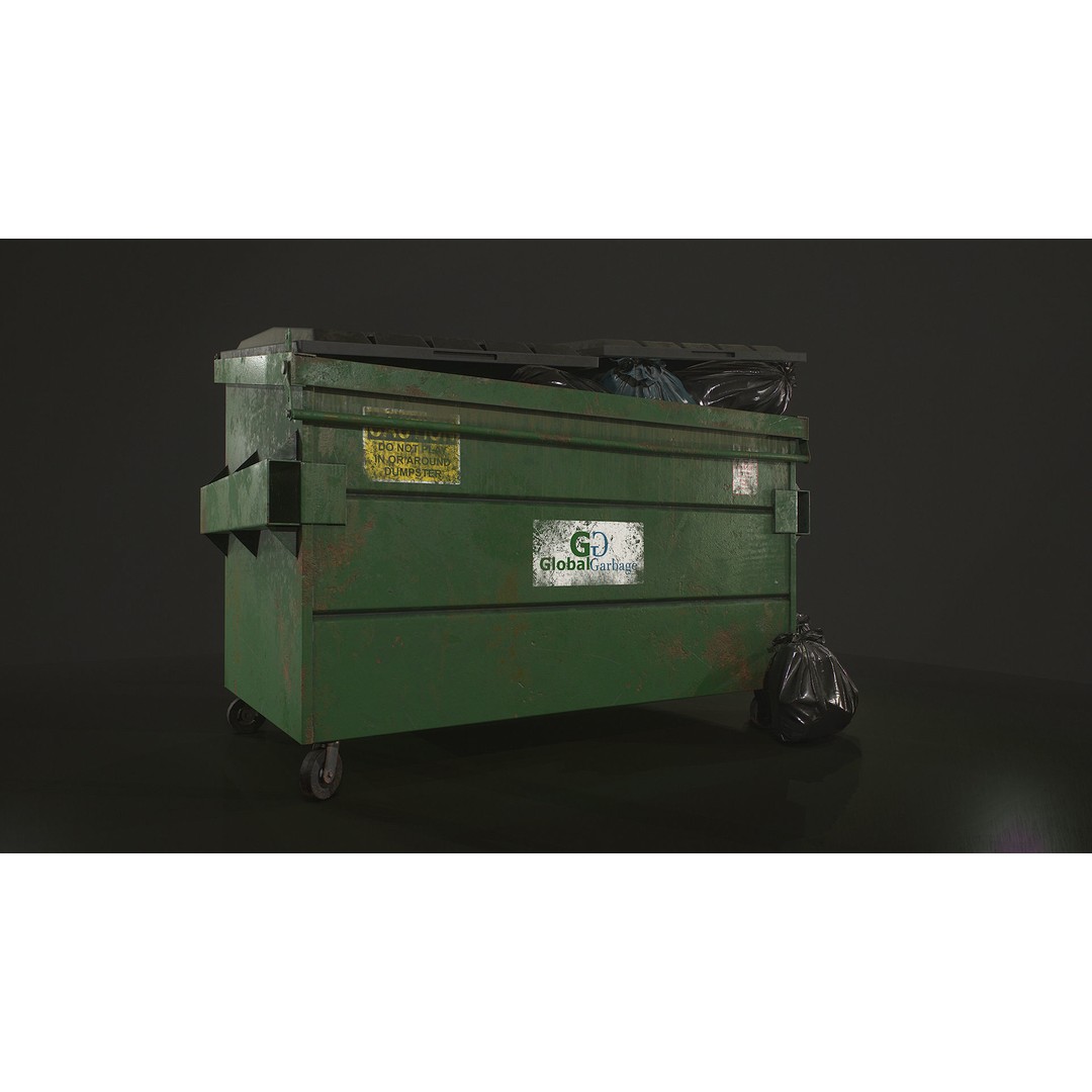 Urban Trash Pack Vol 3 3D Model – Low Poly Game Ready Assets, FBX - View 15
