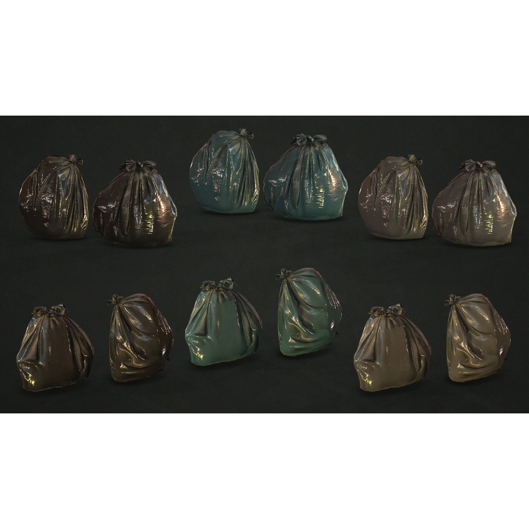 Urban Trash Pack Vol 3 3D Model – Low Poly Game Ready Assets, FBX - View 16
