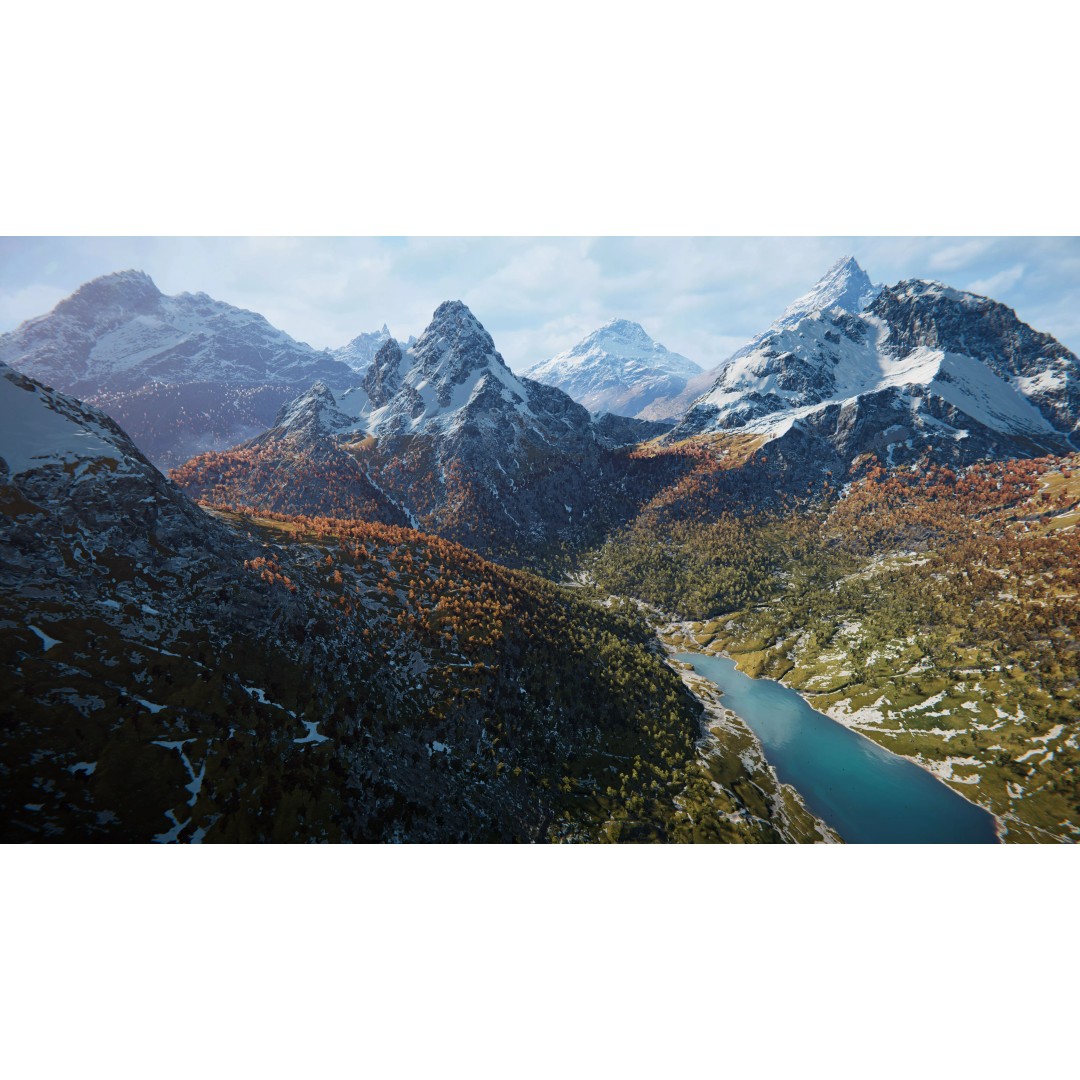 Snowy Peaks 3D Model – Low Poly Game-Ready Environment for Unity