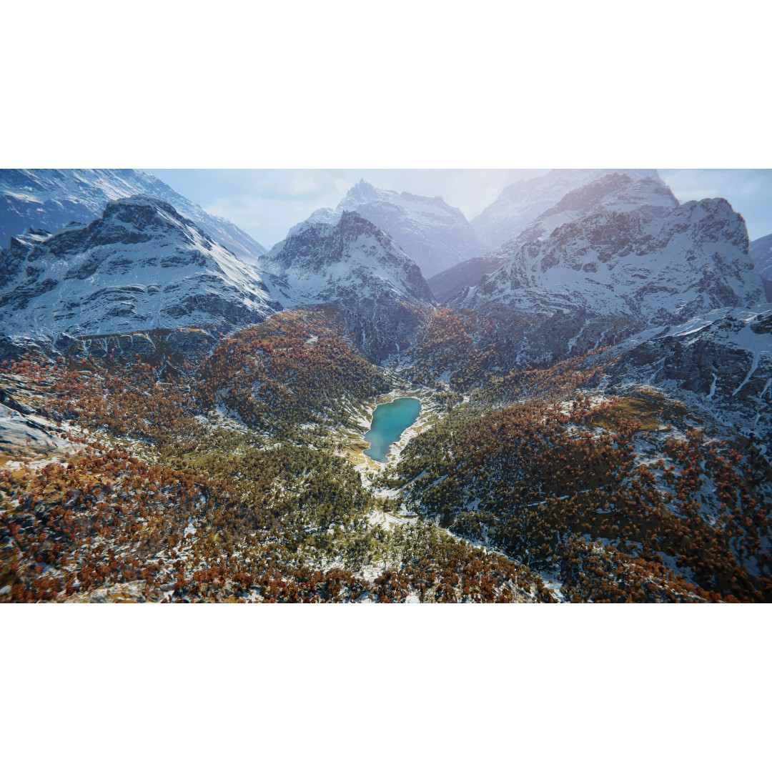 Snowy Peaks 3D Model – Low Poly Game-Ready Environment for Unity - View 10