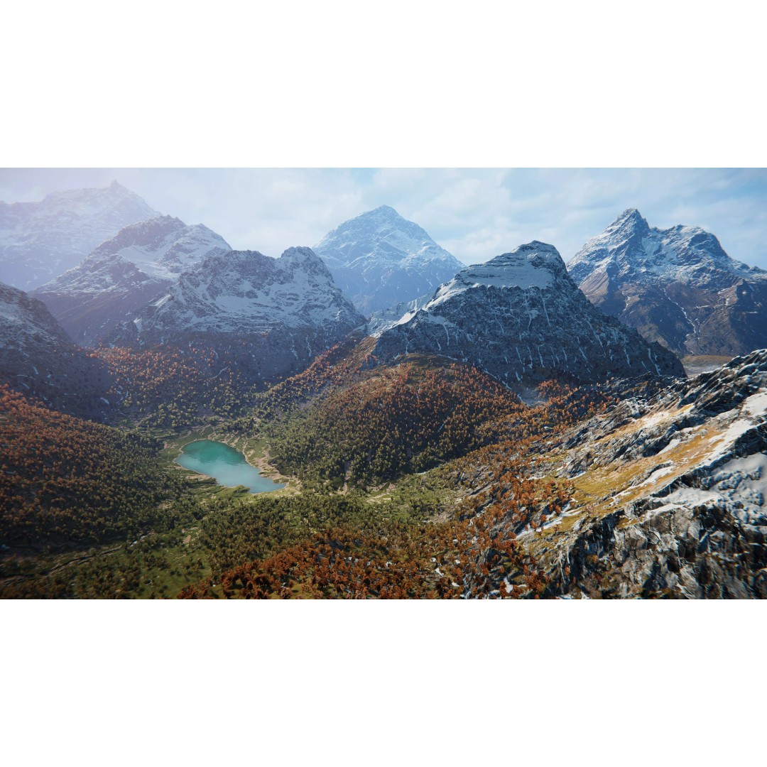 Snowy Peaks 3D Model – Low Poly Game-Ready Environment for Unity - View 11