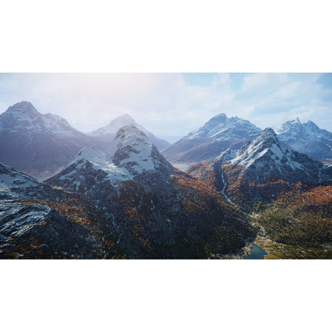 Snowy Peaks 3D Model – Low Poly Game-Ready Environment for Unity - View 13