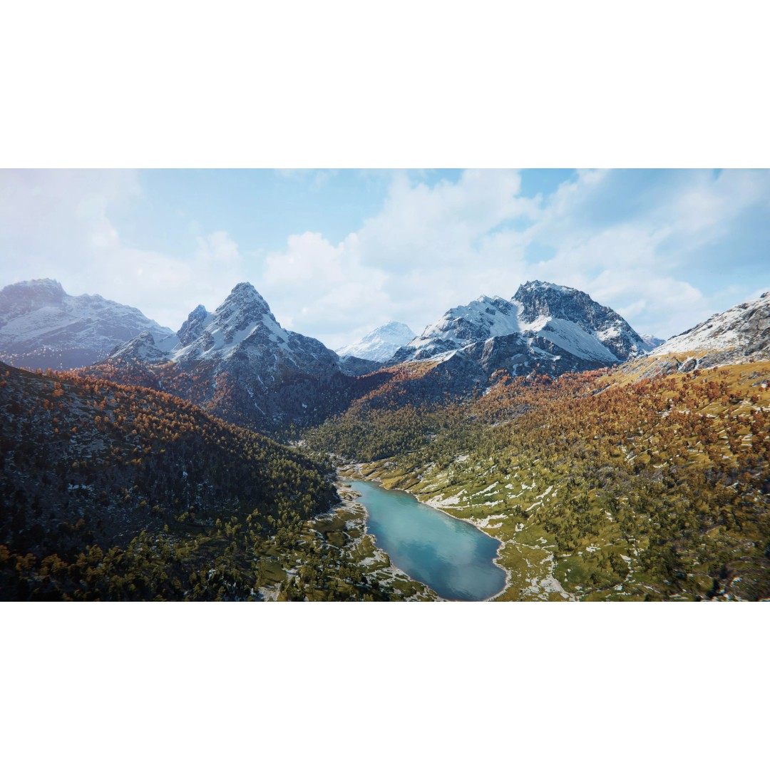 Snowy Peaks 3D Model – Low Poly Game-Ready Environment for Unity - View 19