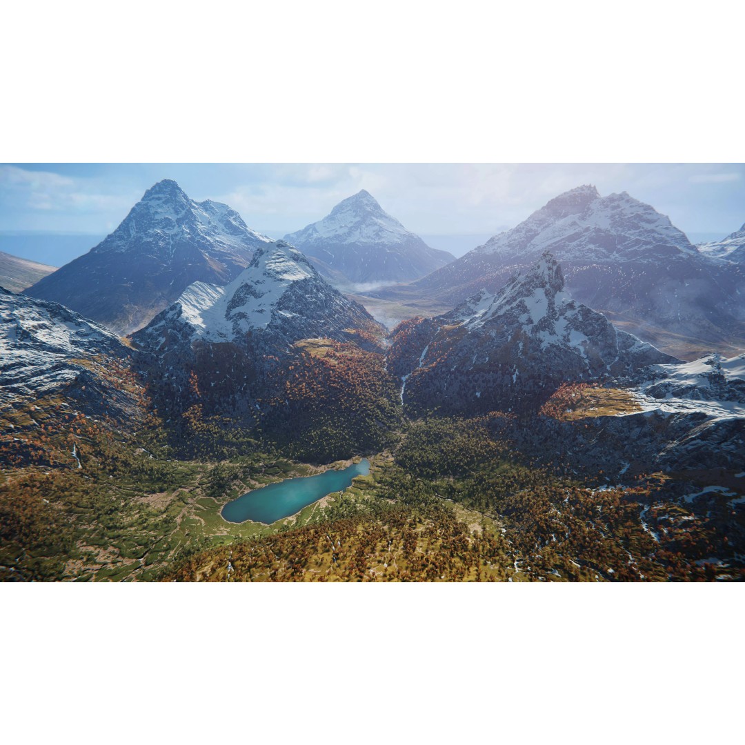 Snowy Peaks 3D Model – Low Poly Game-Ready Environment for Unity - View 8