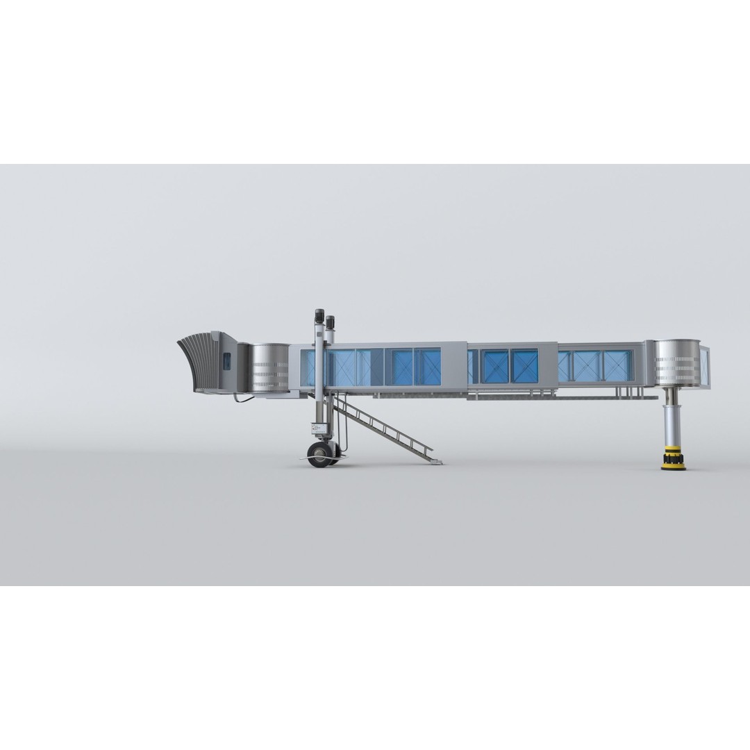 Airport Passenger Bridge 3D Model – Rigged Animation Asset, FBX, OBJ - View 15