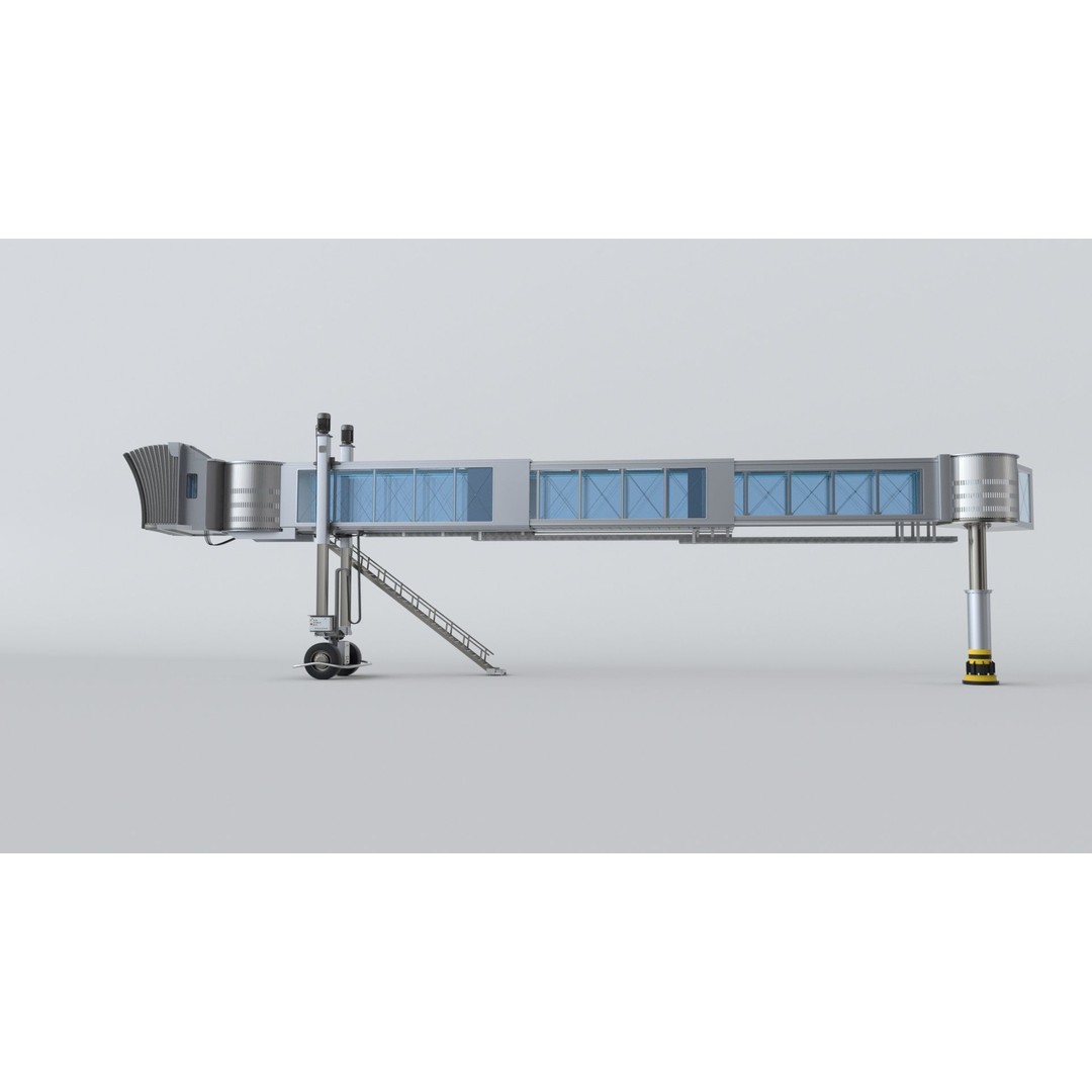 Airport Passenger Bridge 3D Model – Rigged Animation Asset, FBX, OBJ - View 36