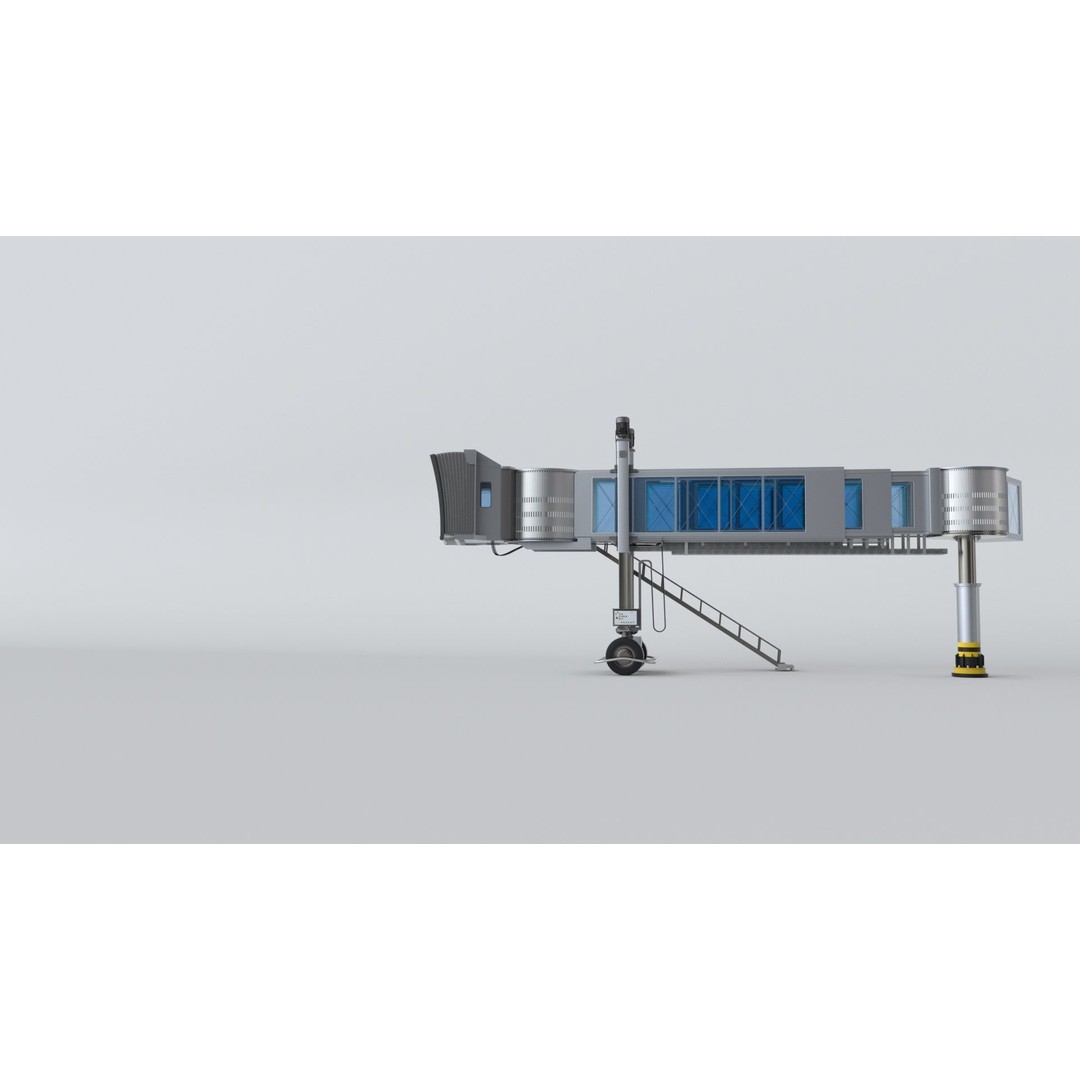 Airport Passenger Bridge 3D Model – Rigged Animation Asset, FBX, OBJ - View 41
