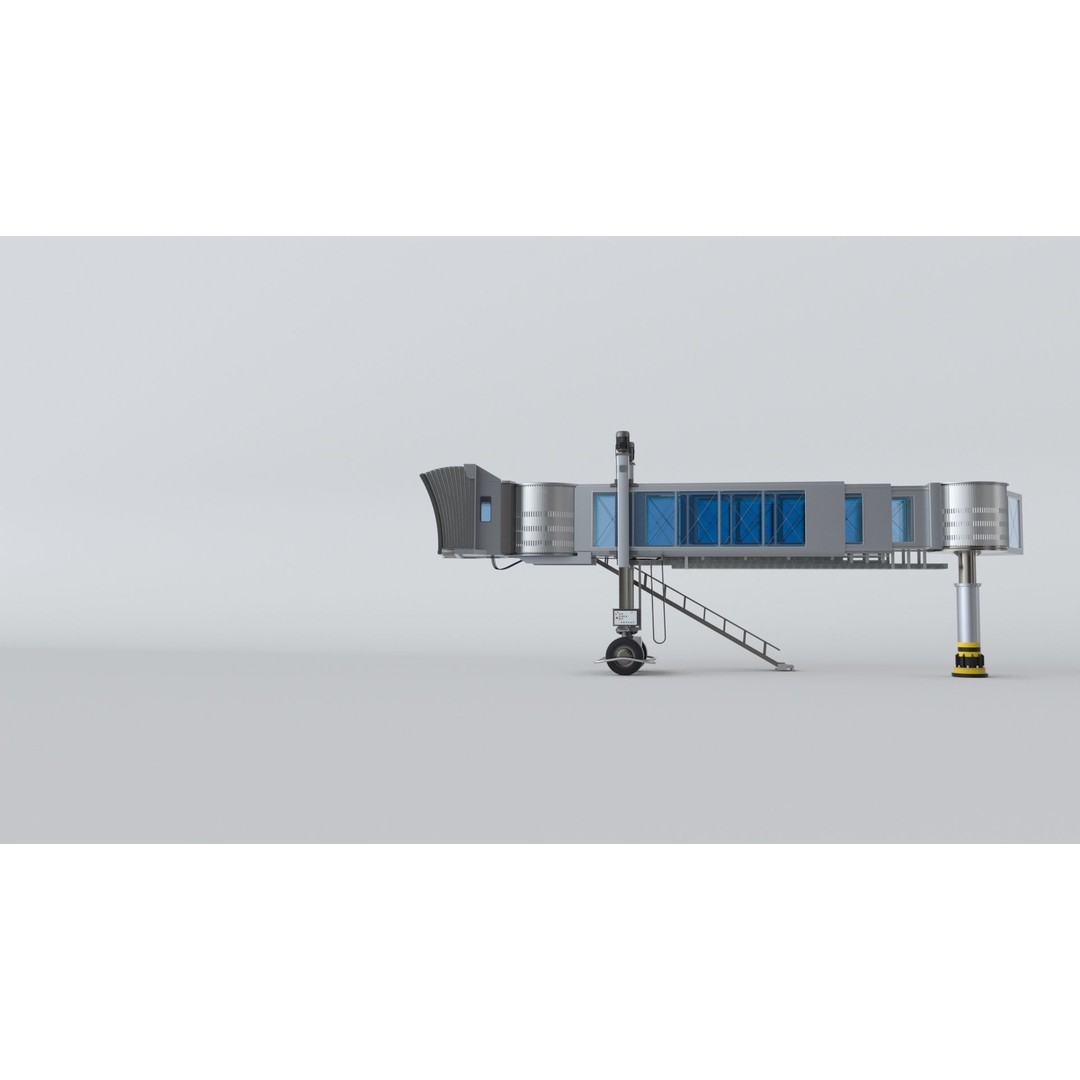 Airport Passenger Bridge 3D Model – Rigged Animation Asset, FBX, OBJ - View 42