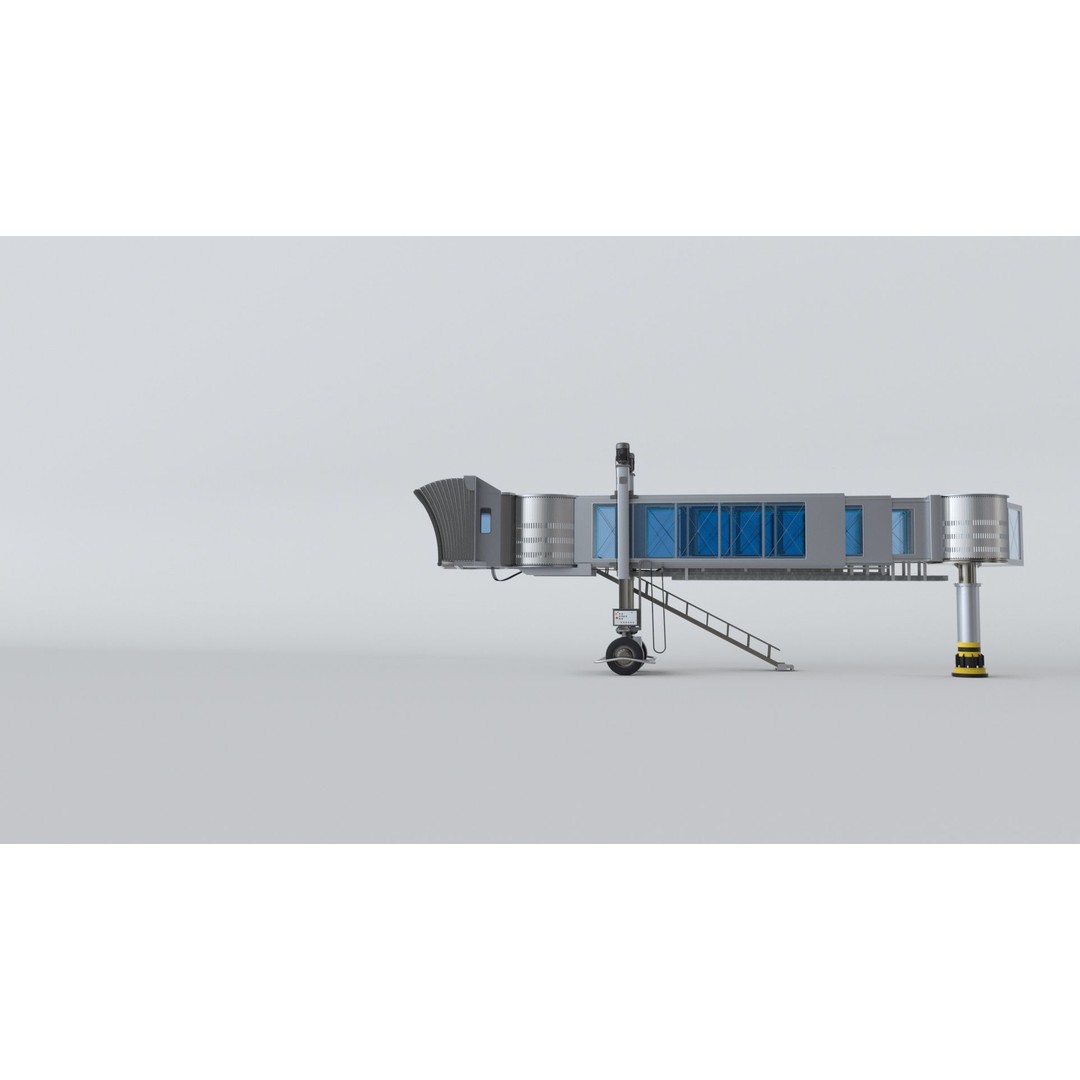 Airport Passenger Bridge 3D Model – Rigged Animation Asset, FBX, OBJ - View 43