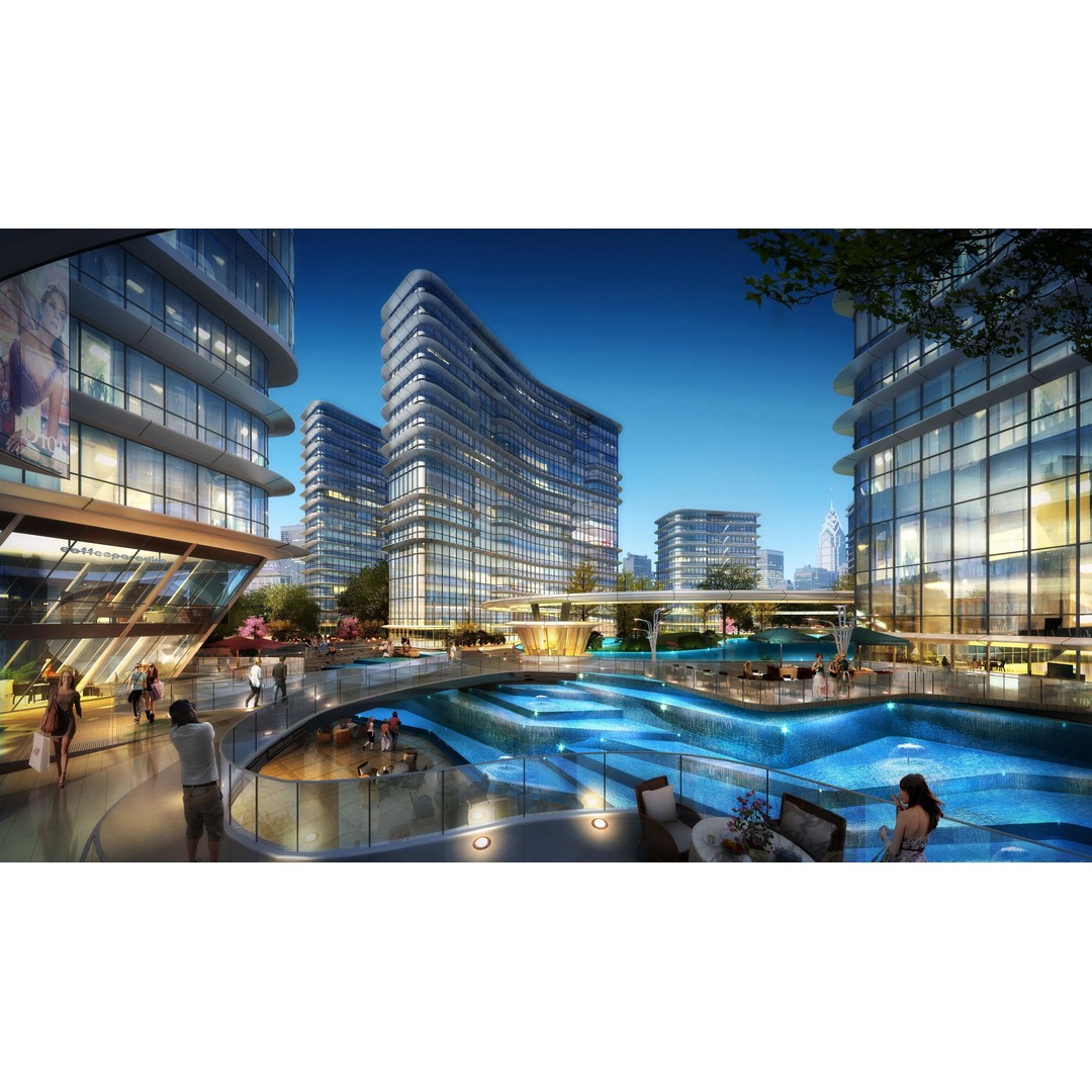 Shanghai Yangpu 3D Model – Detailed Architectural Street Scene, FBX - View 13