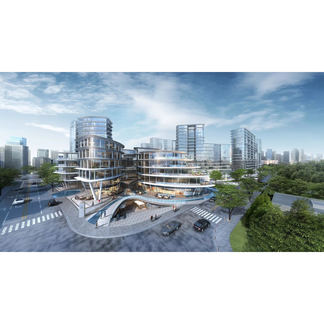 Shanghai Yangpu 3D Model – Detailed Architectural Street Scene, FBX - View 2