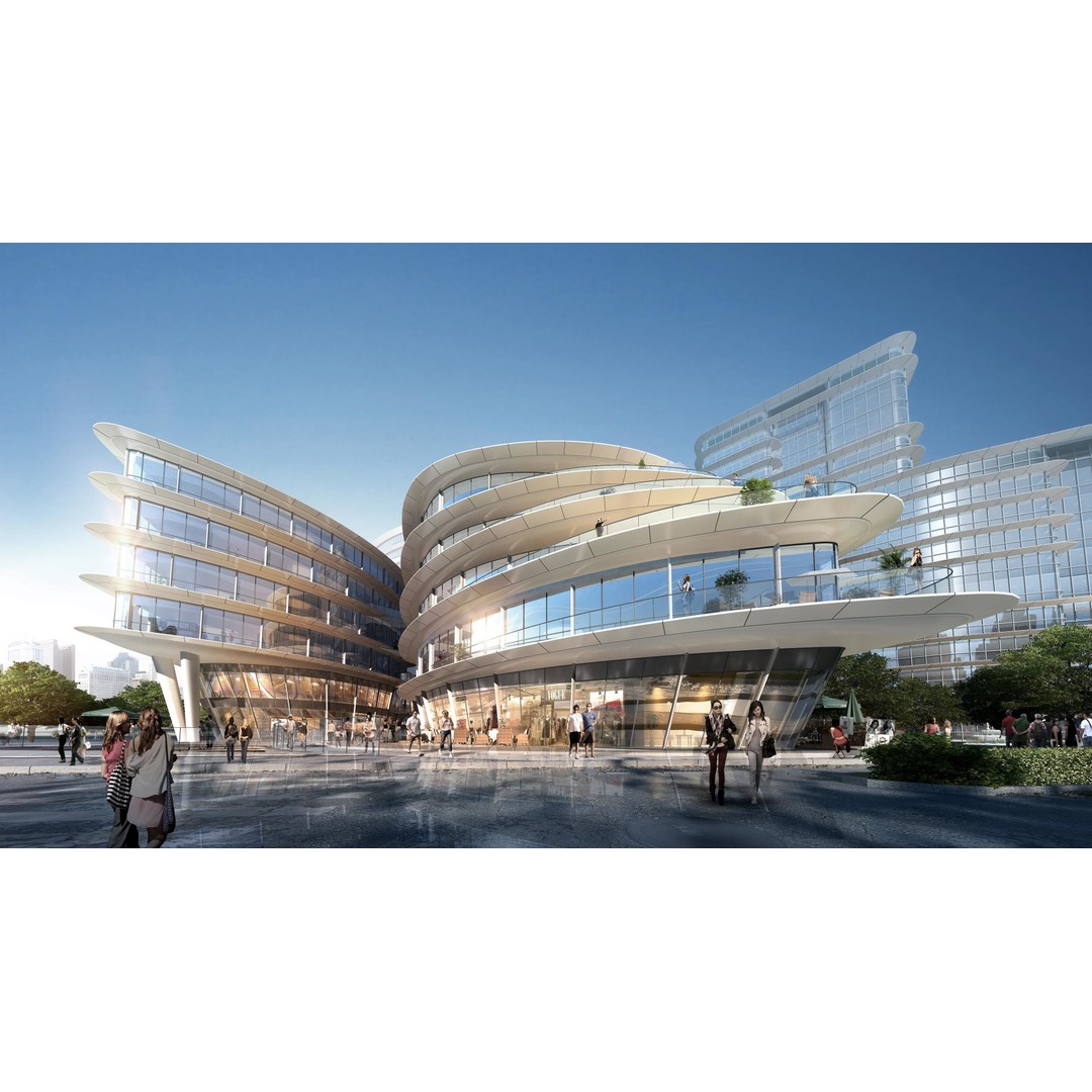 Shanghai Yangpu 3D Model – Detailed Architectural Street Scene, FBX - View 9