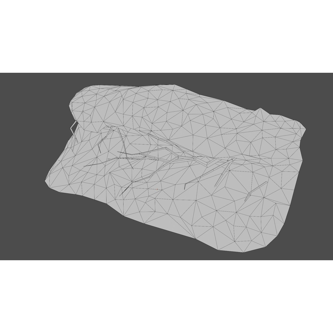 Forest Cliffs and Slope 3D Model – Low Poly Game Ready Asset, FBX, OBJ - View 18