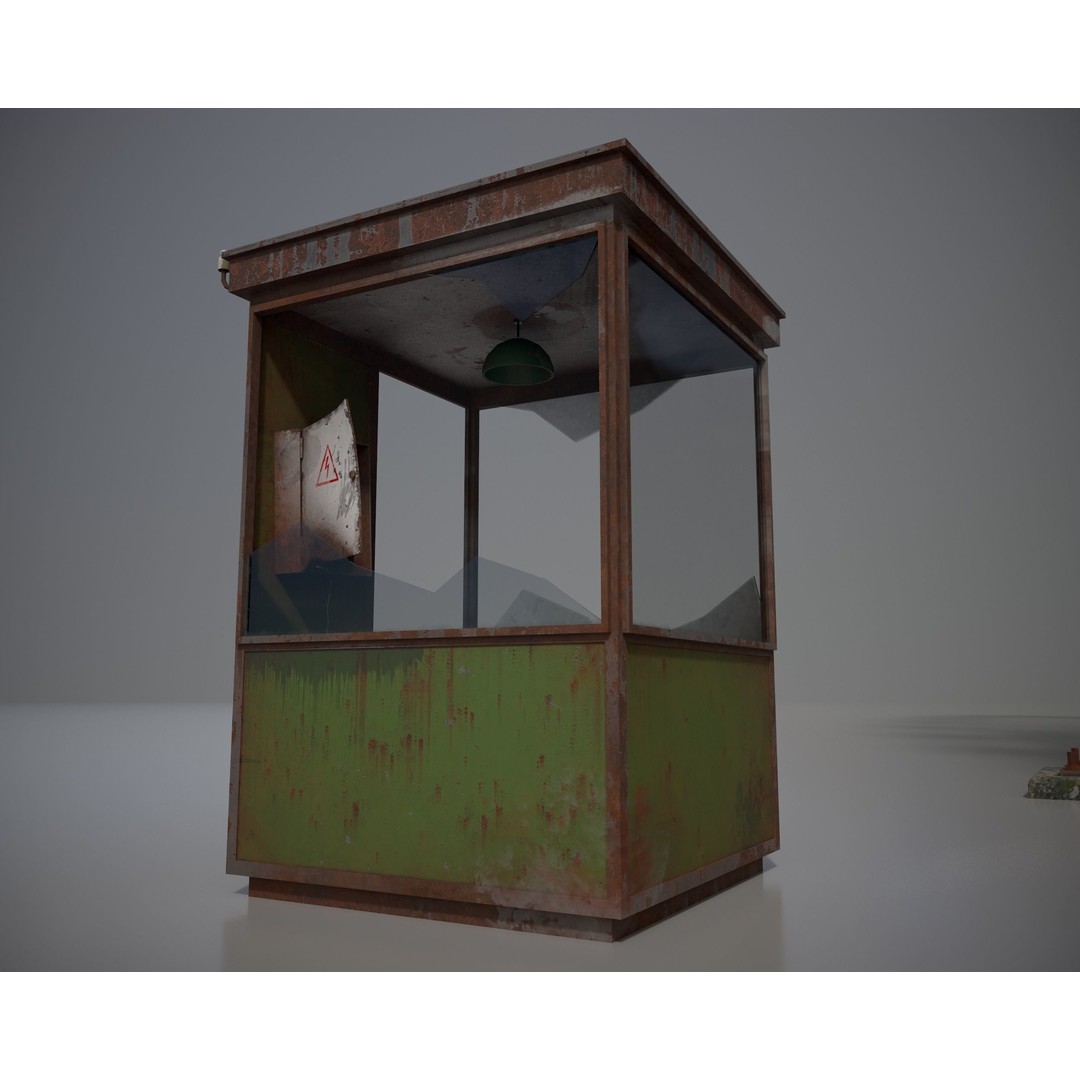 Old Ferris Wheel 3D Model – Low Poly PBR Game Asset, FBX - View 12
